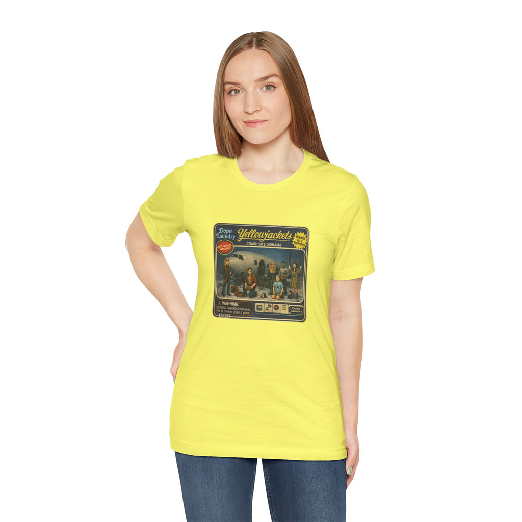 Yellowjackets "Crash Site Playset" Tee — Vintage TV Show Graphic T-Shirt