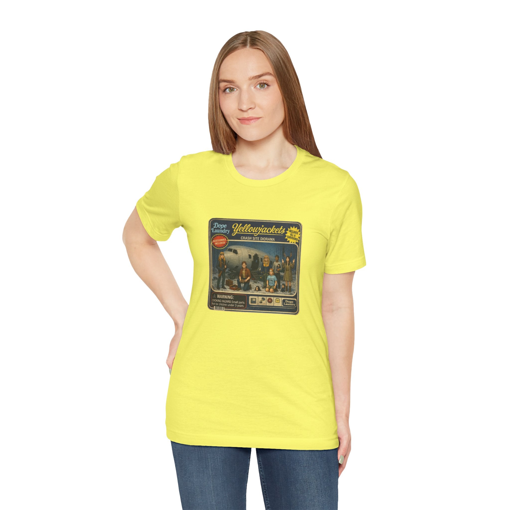 Yellowjackets "Crash Site Playset" Tee — Vintage TV Show Graphic T-Shirt