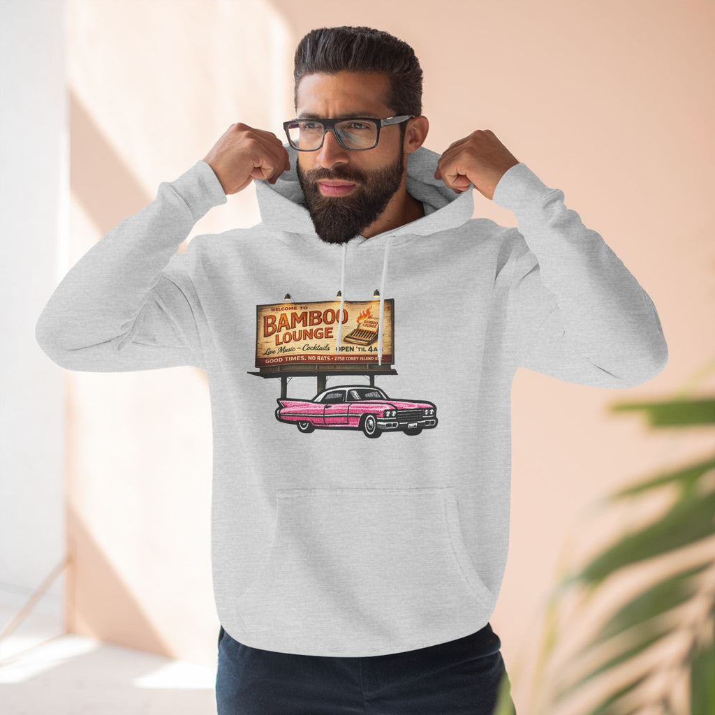 Bamboo Lounge Three-Panel Fleece Hoodie — Bamboo Lounge Graphic Pullover