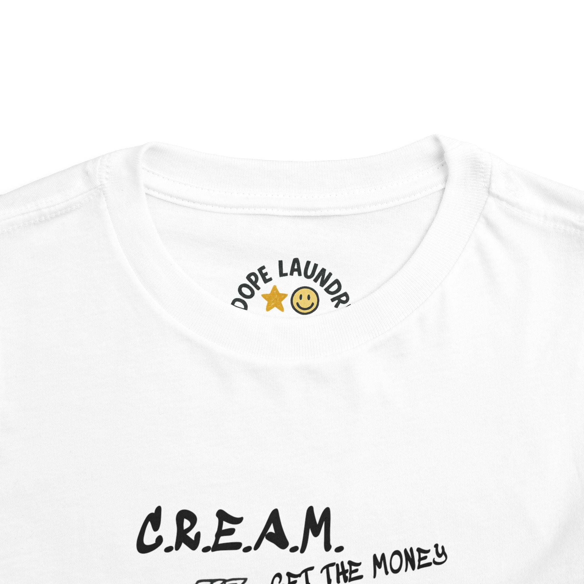 Toddler Tee - C.R.E.A.M. 'Get the Money' Retro Graphic Kids Shirt