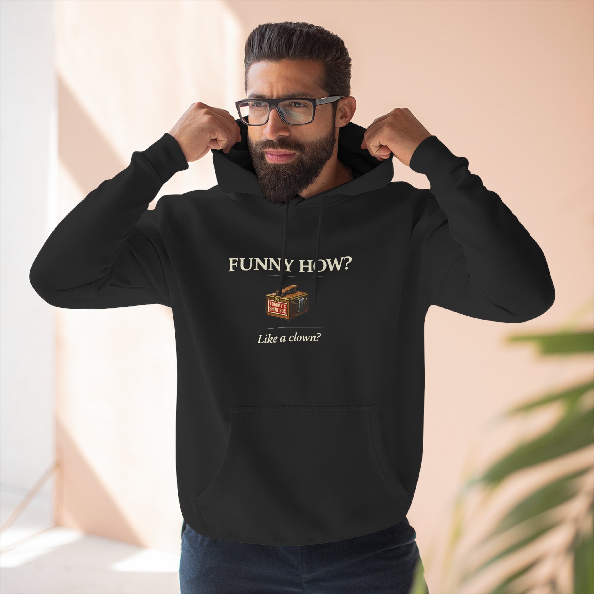 Funny How? Bamboo Lounge Hoodie — Cozy Graphic Fleece Pullover