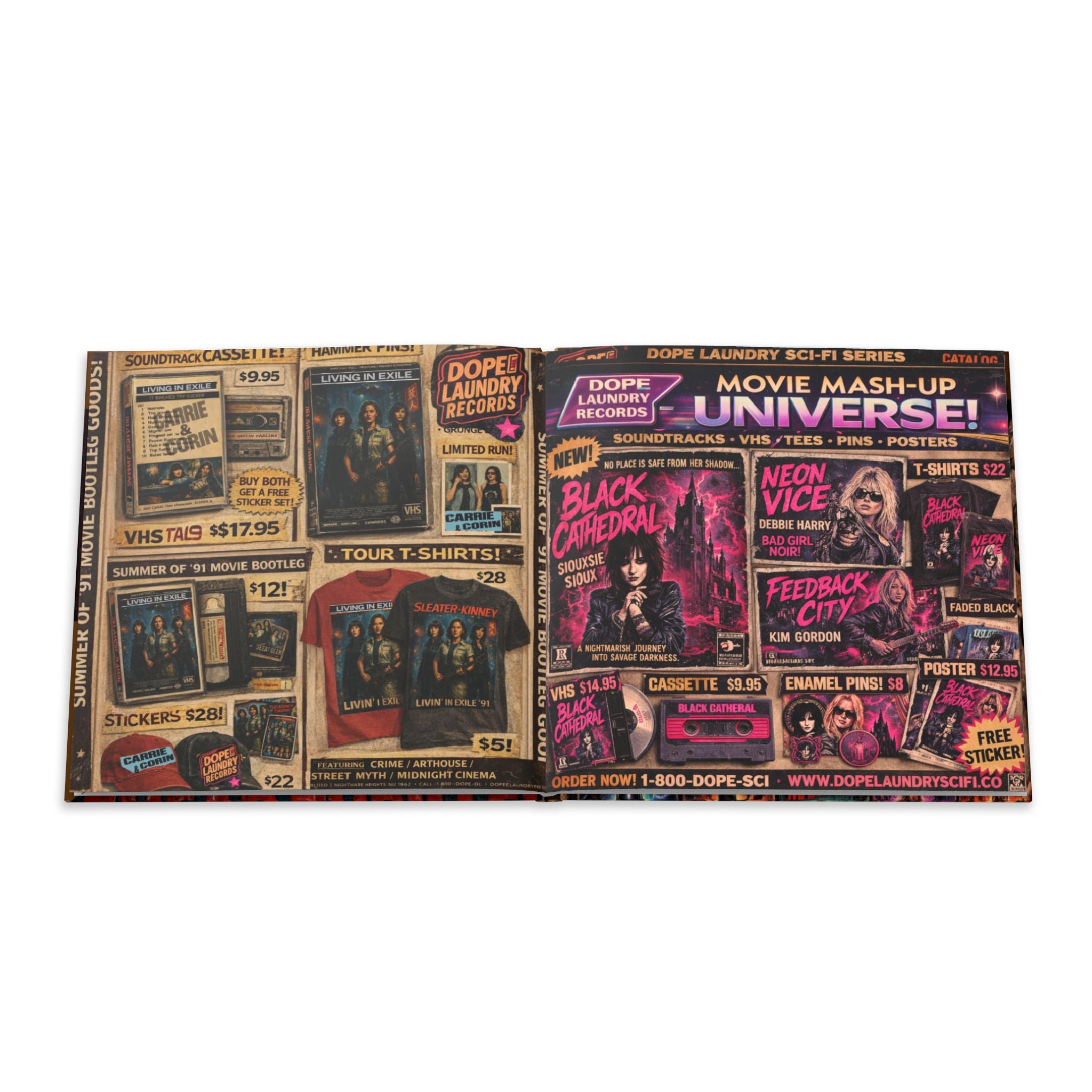 Hardcover Photo Book — Movie Mash-Up Universe: Retro Sci‑Fi Poster Collection