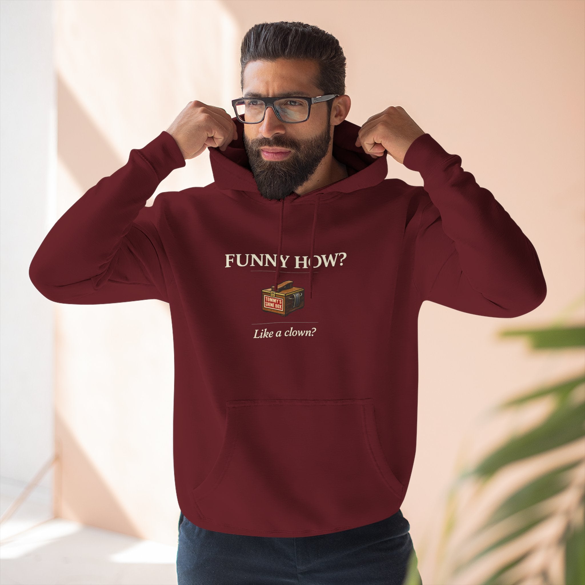 Funny How? Bamboo Lounge Hoodie — Cozy Graphic Fleece Pullover