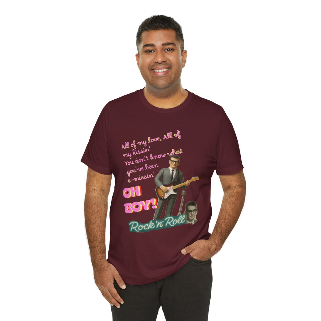 Buddy Holly - Rock n' Roll Legends Retro Music T-Shirt, unisex tee