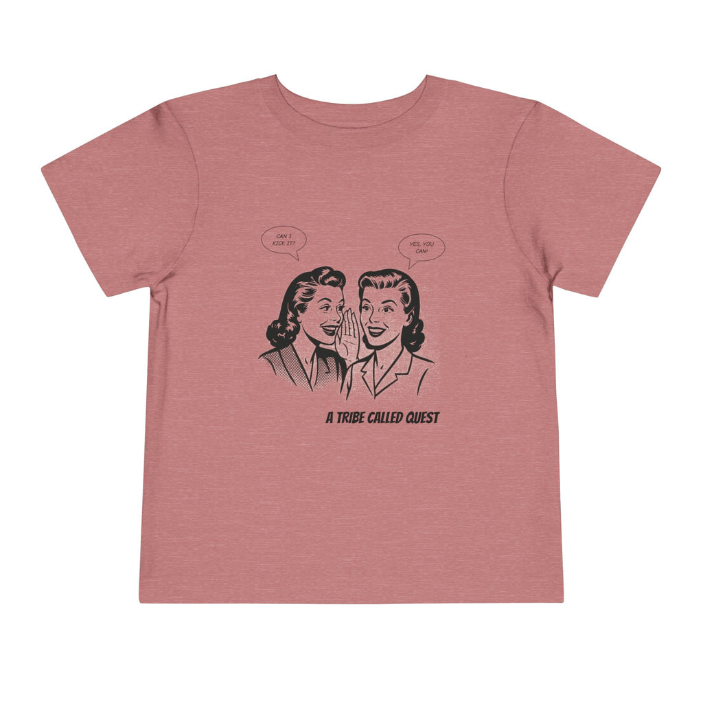 Toddler Tee - Can I Kick It? - Retro Graphic Kids Shirt
