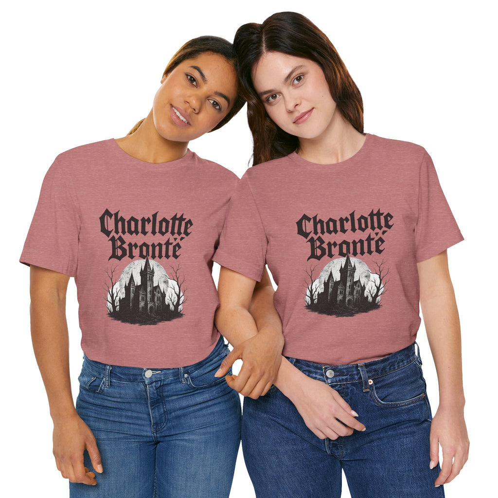 Charlotte Brontë Vintage Heavy Metal Graphic Tee (black ink variant)