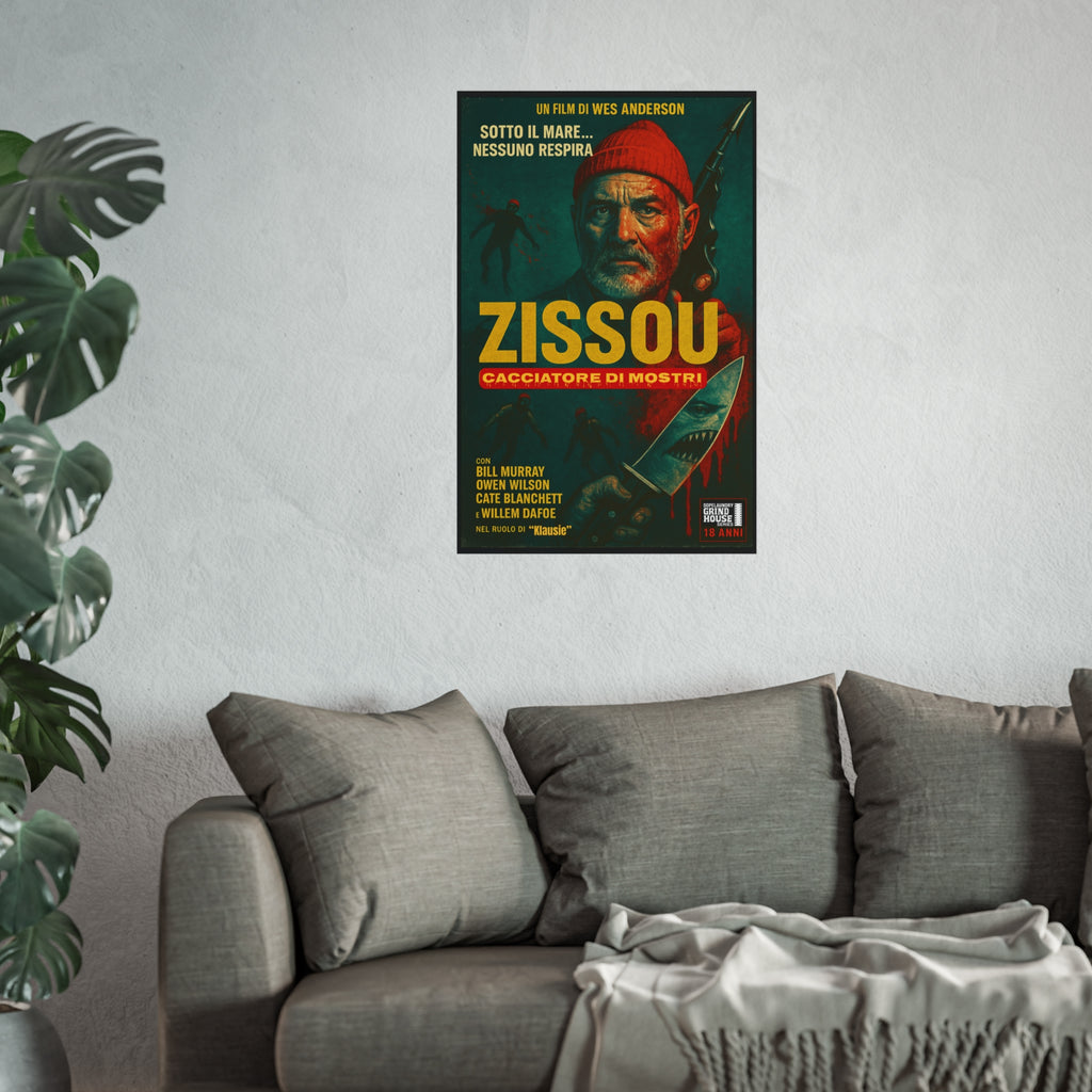 Art Print - Zissou: Cacciatore Di Mosrti Italian Giallo Movie Poster