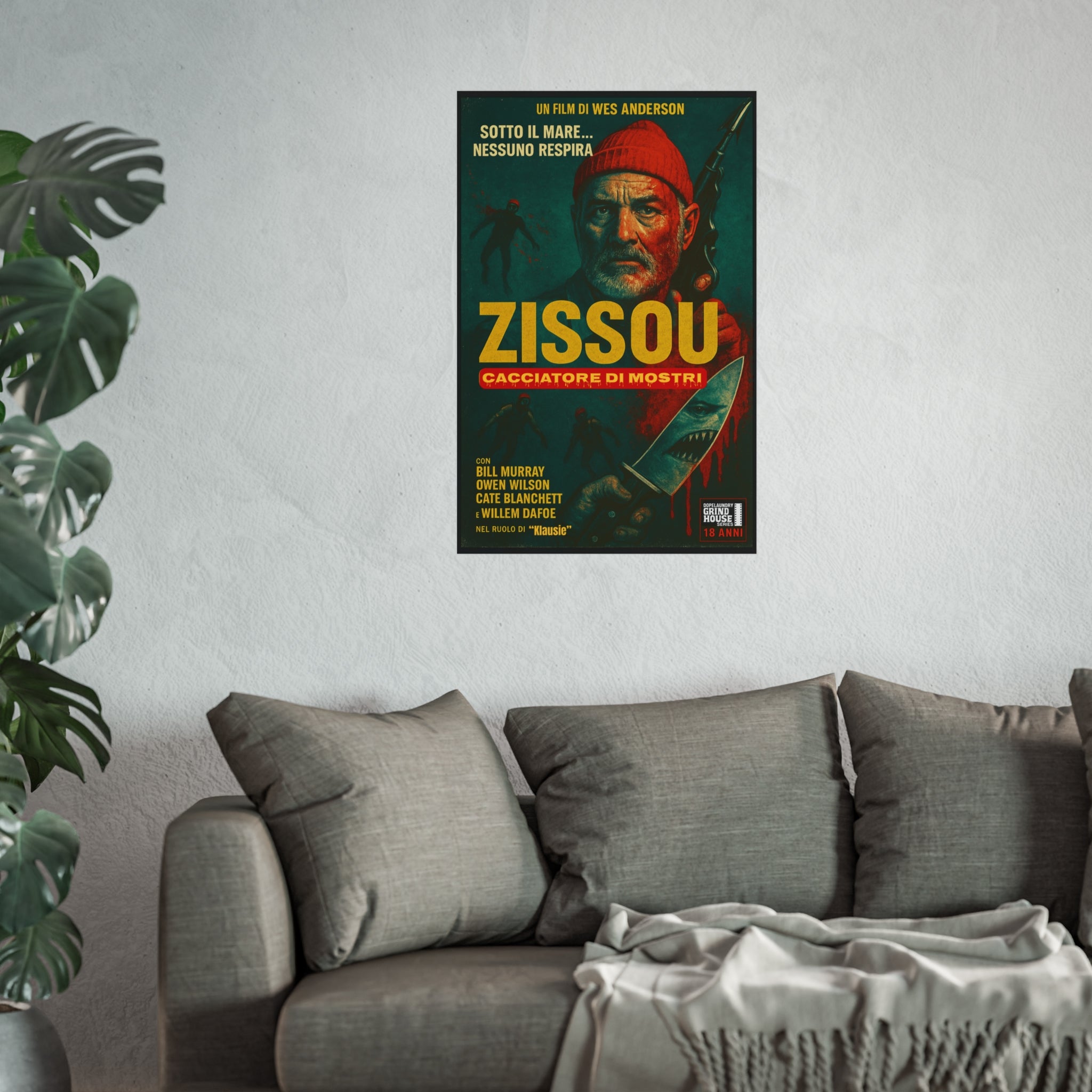 Art Print - Zissou: Cacciatore Di Mosrti Italian Giallo Movie Poster