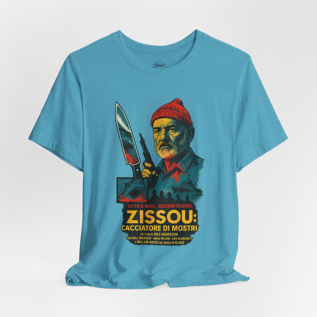 Zissou Cacciatore Di Mostri Unisex Tee - Wes Anderson Film Fan Shirt