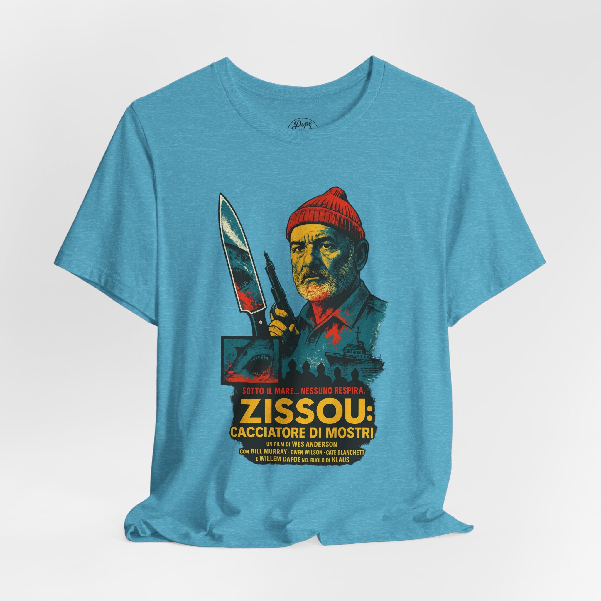 Zissou Cacciatore Di Mostri Unisex Tee - Wes Anderson Film Fan Shirt