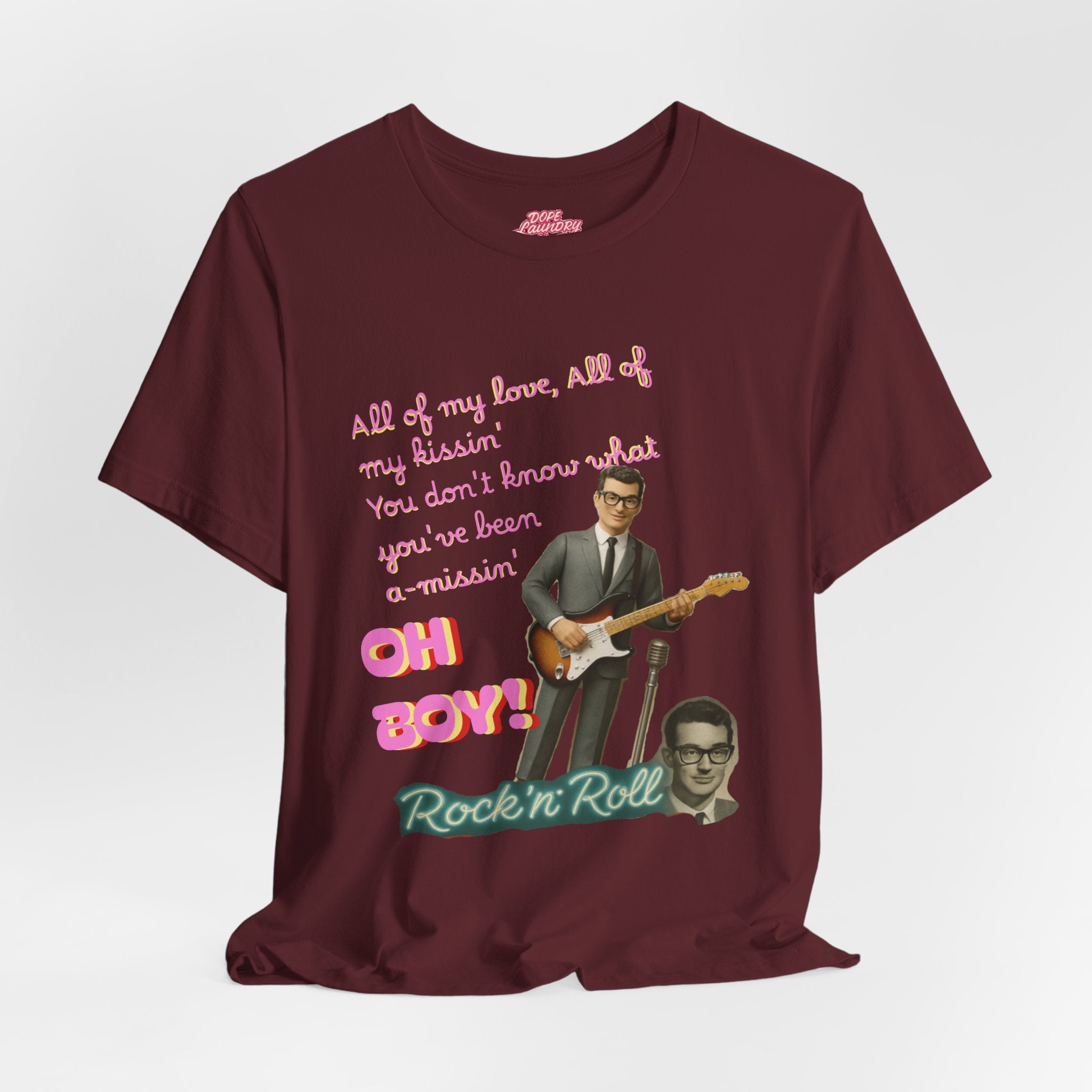 Buddy Holly - Rock n' Roll Legends Retro Music T-Shirt, unisex tee