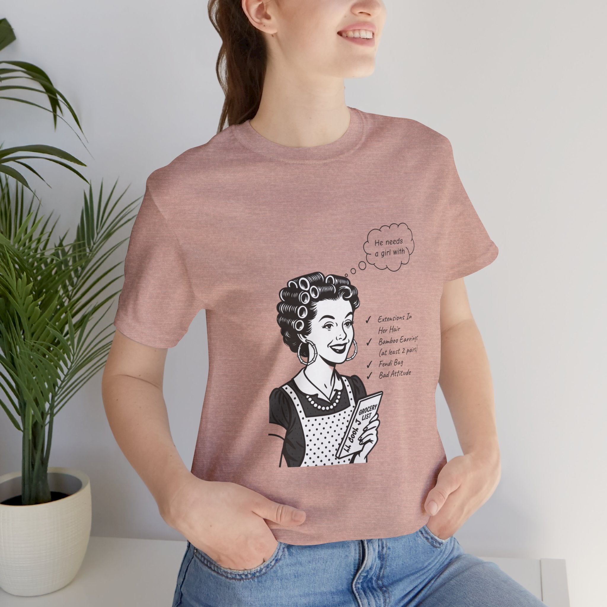 LL Cool J Music Mash-up/ Vintage 50s Housewife - "Around the Way Girl" Unisex Tee