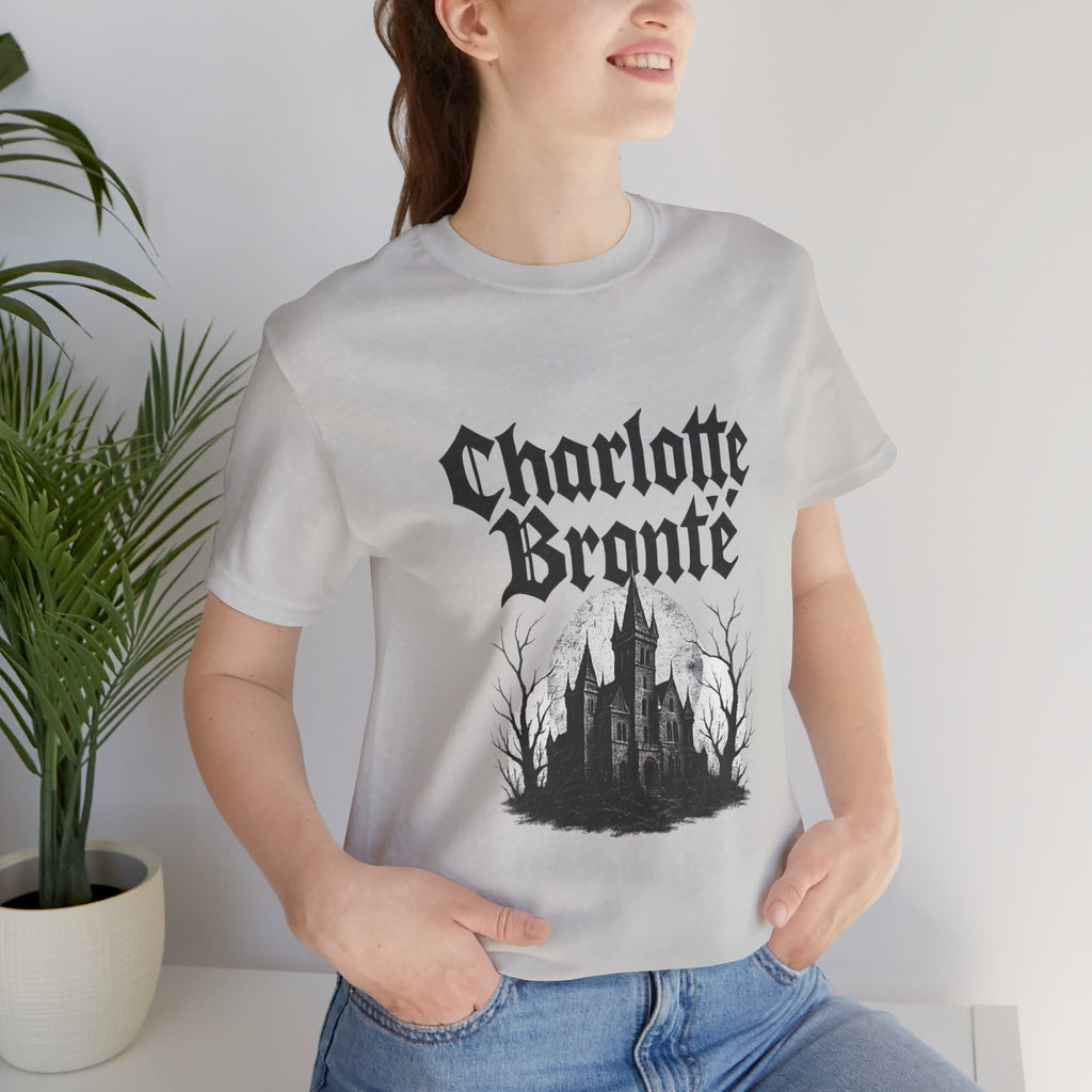 Charlotte Brontë Vintage Heavy Metal Graphic Tee (black ink variant)