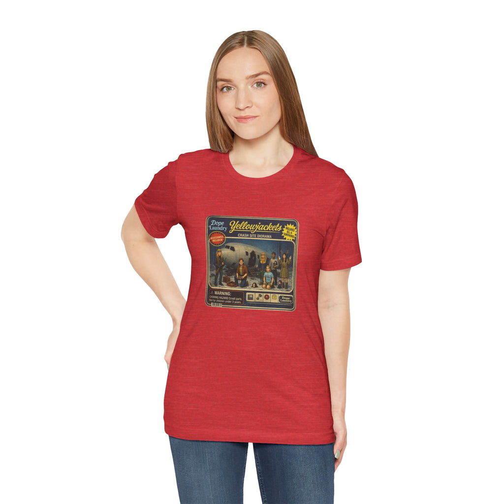Yellowjackets "Crash Site Playset" Tee — Vintage TV Show Graphic T-Shirt