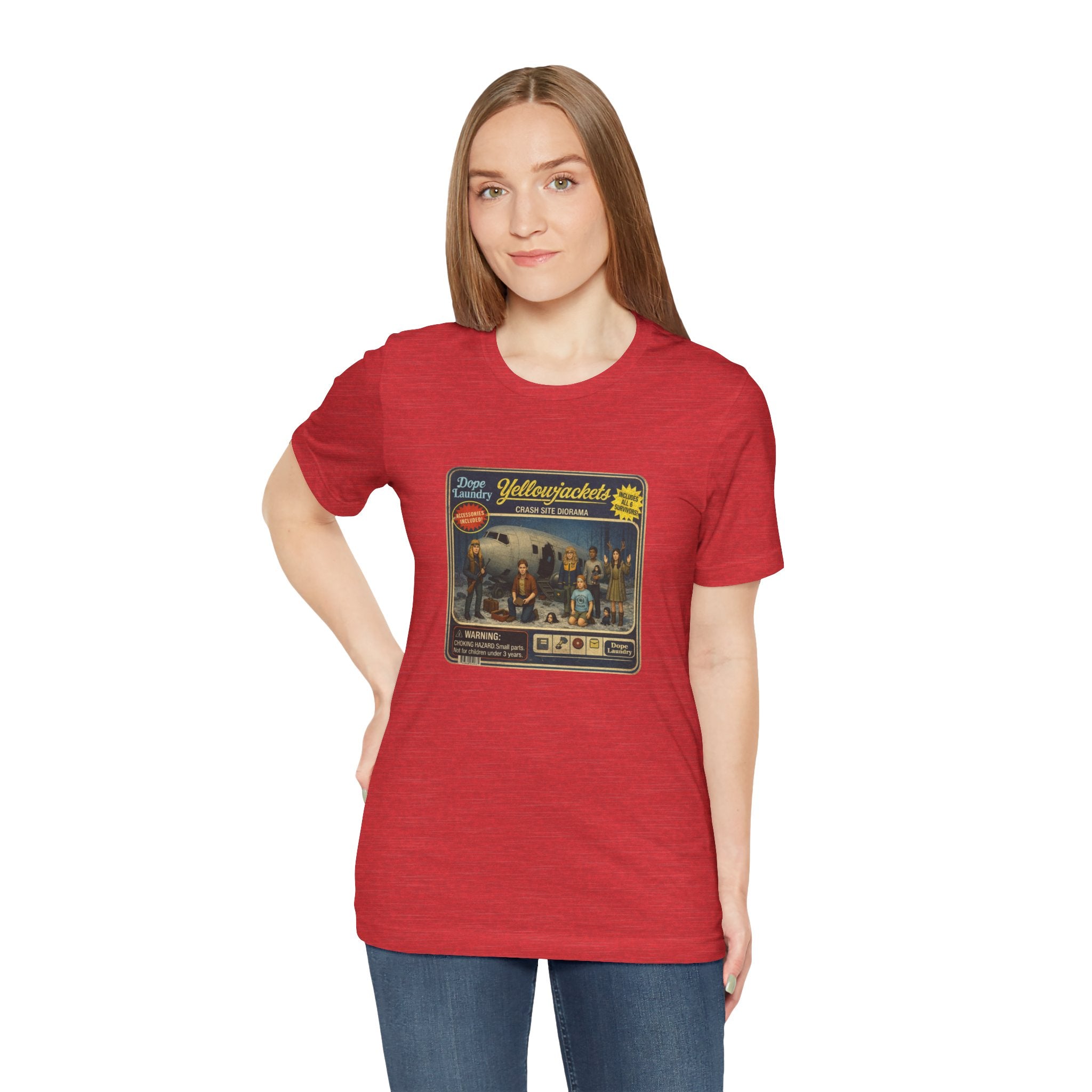 Yellowjackets "Crash Site Playset" Tee — Vintage TV Show Graphic T-Shirt