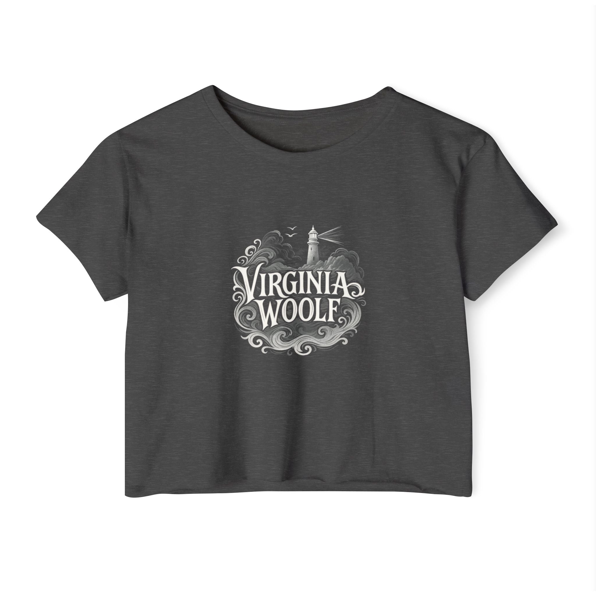 Virginia Woolf Nautical Festival Crop Top — Women's Literary Graphic