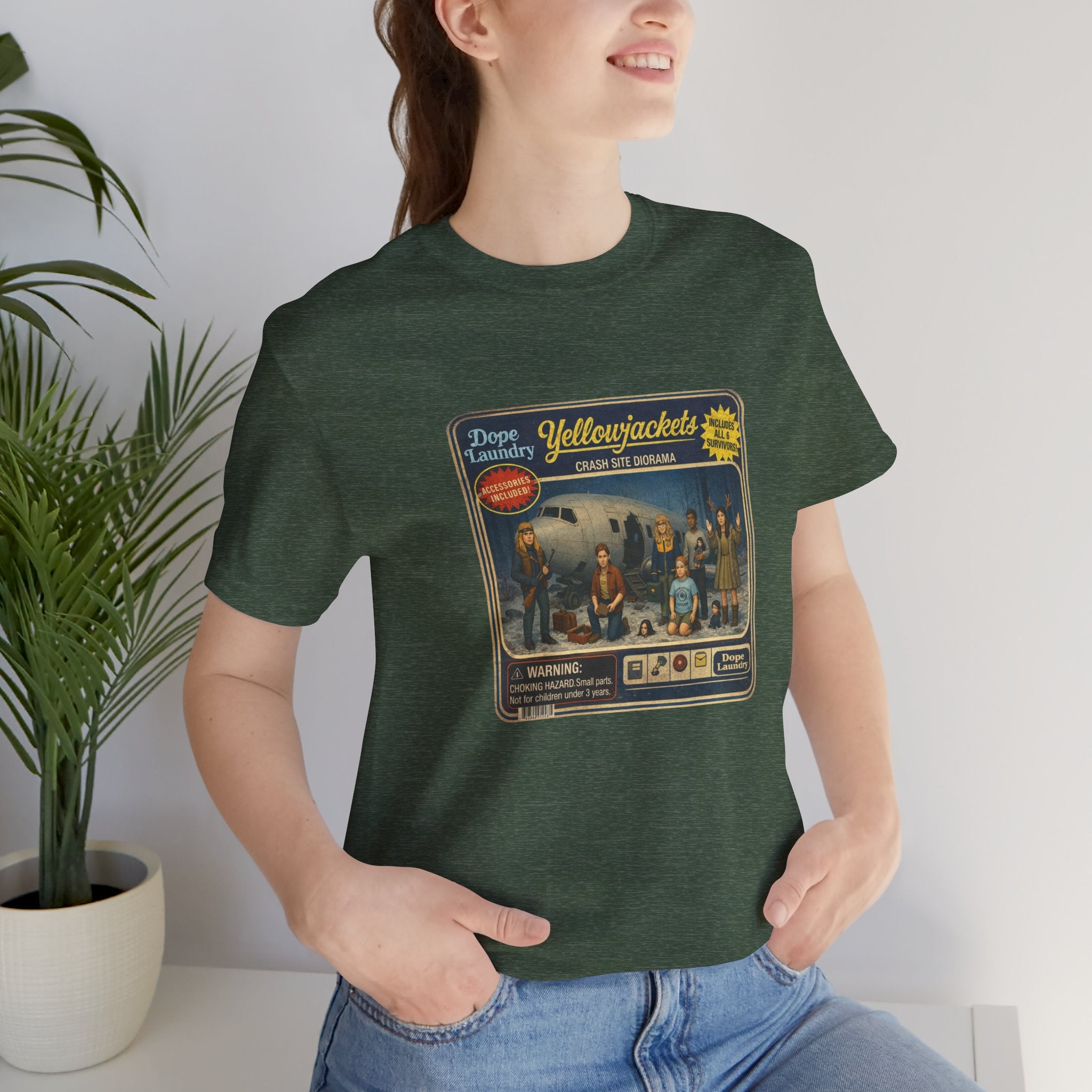 Yellowjackets "Crash Site Playset" Tee — Vintage TV Show Graphic T-Shirt