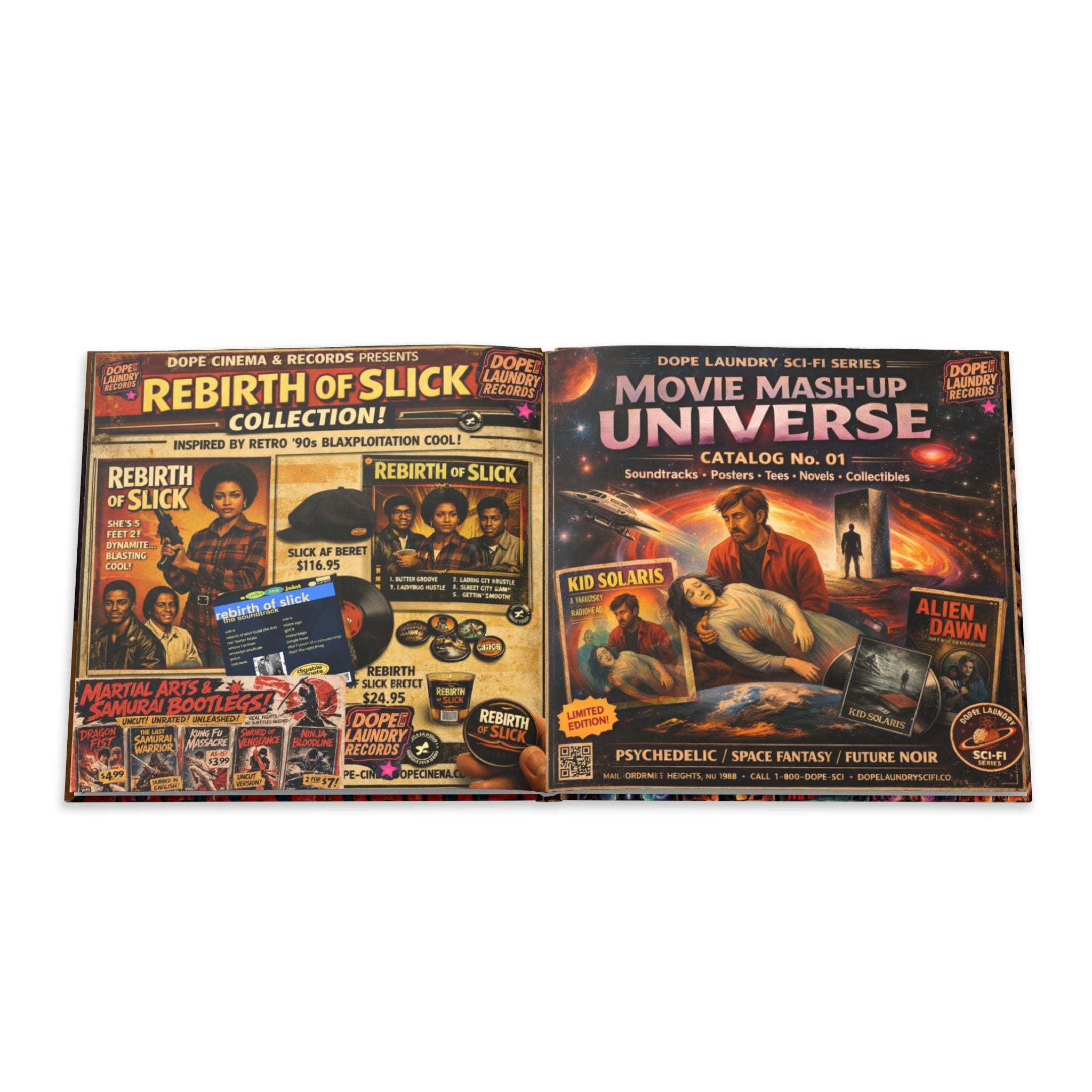 Hardcover Photo Book — Movie Mash-Up Universe: Retro Sci‑Fi Poster Collection
