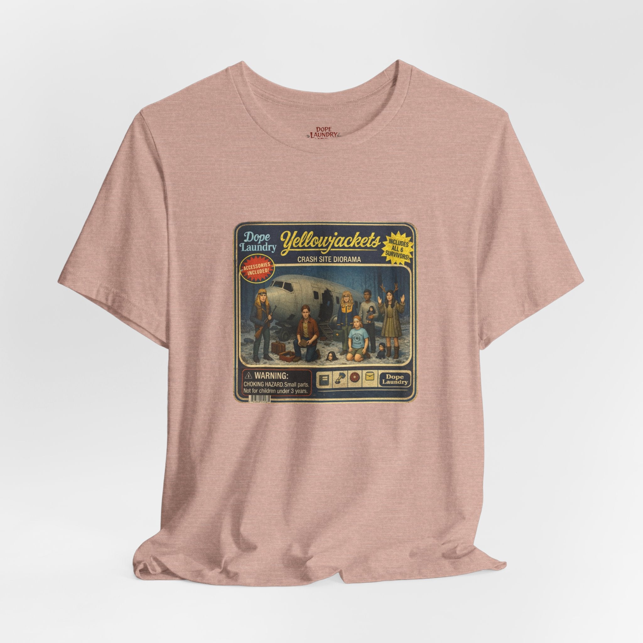 Yellowjackets "Crash Site Playset" Tee — Vintage TV Show Graphic T-Shirt