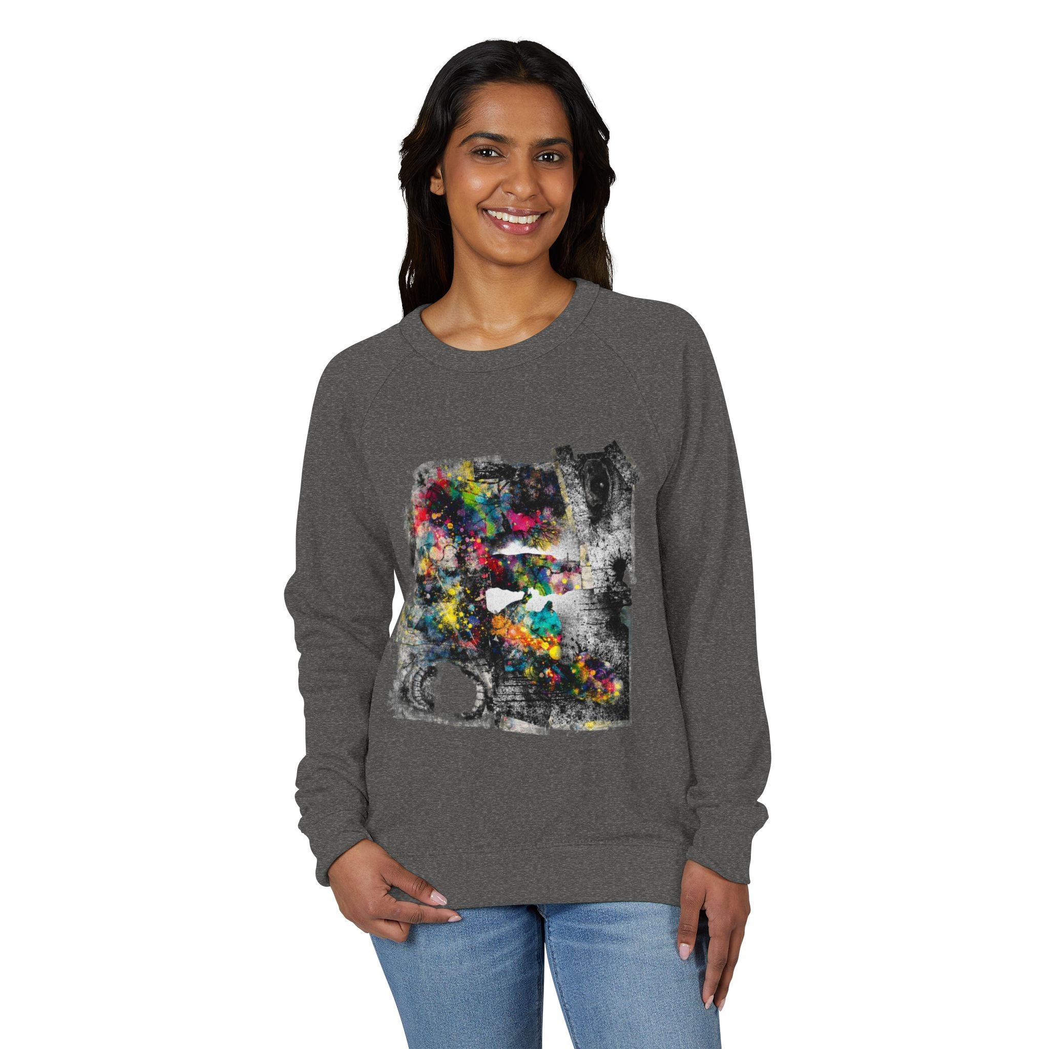 Splatterpaint Raglan Crewneck Sweatshirt
