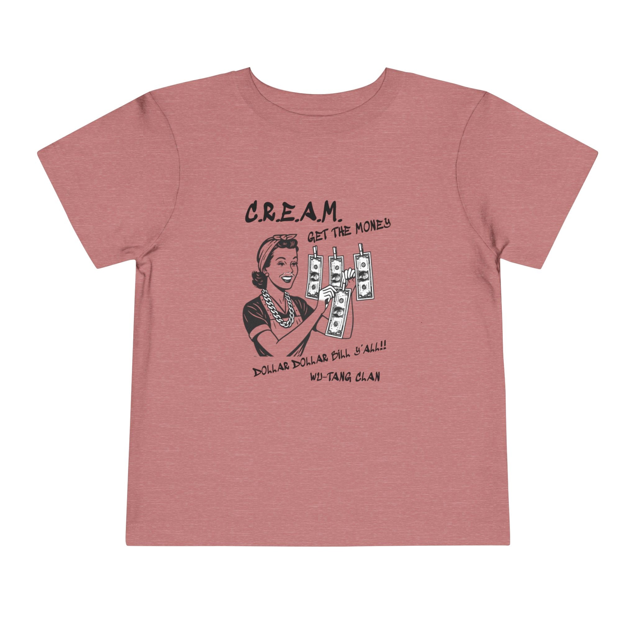 Toddler Tee - C.R.E.A.M. 'Get the Money' Retro Graphic Kids Shirt