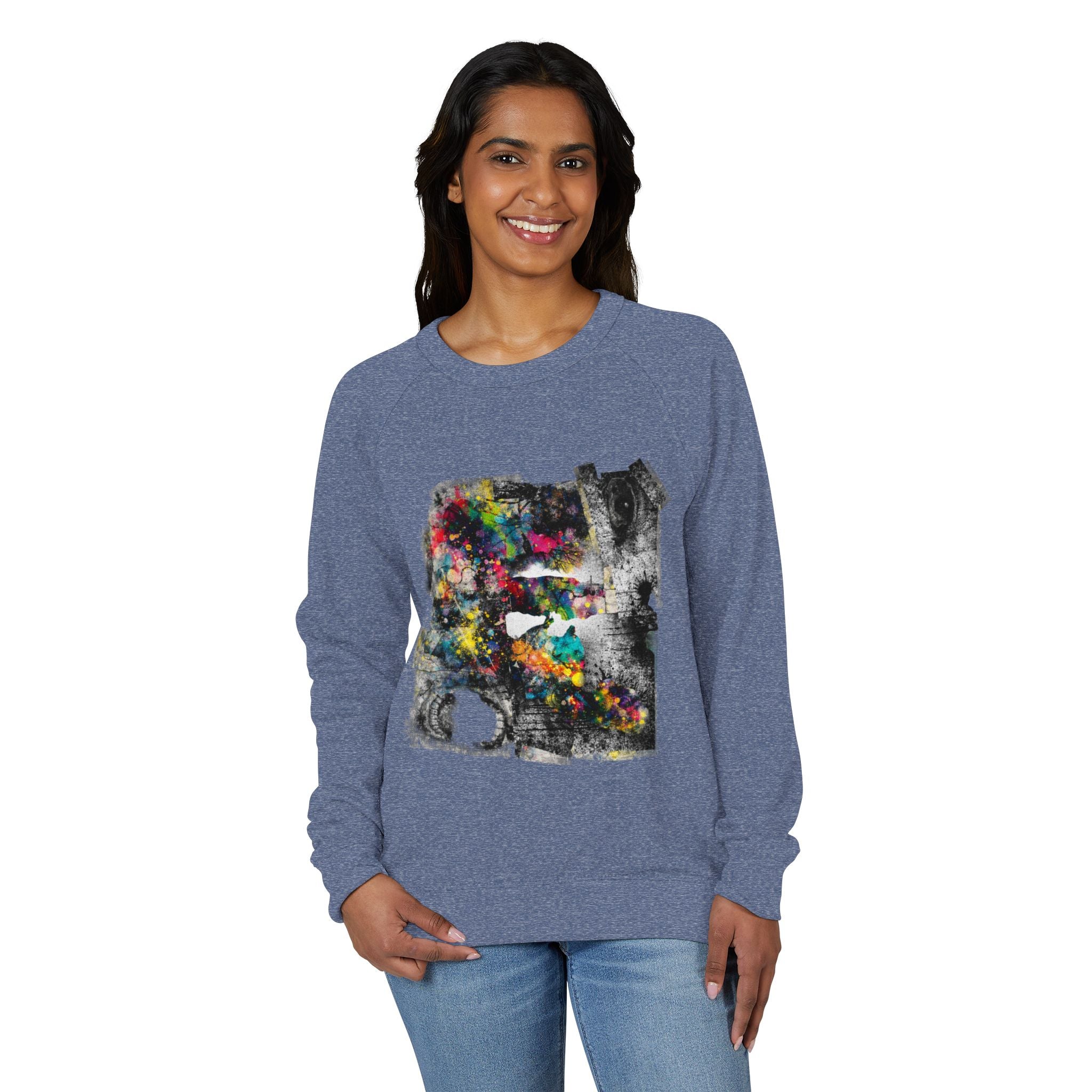 Splatterpaint Raglan Crewneck Sweatshirt
