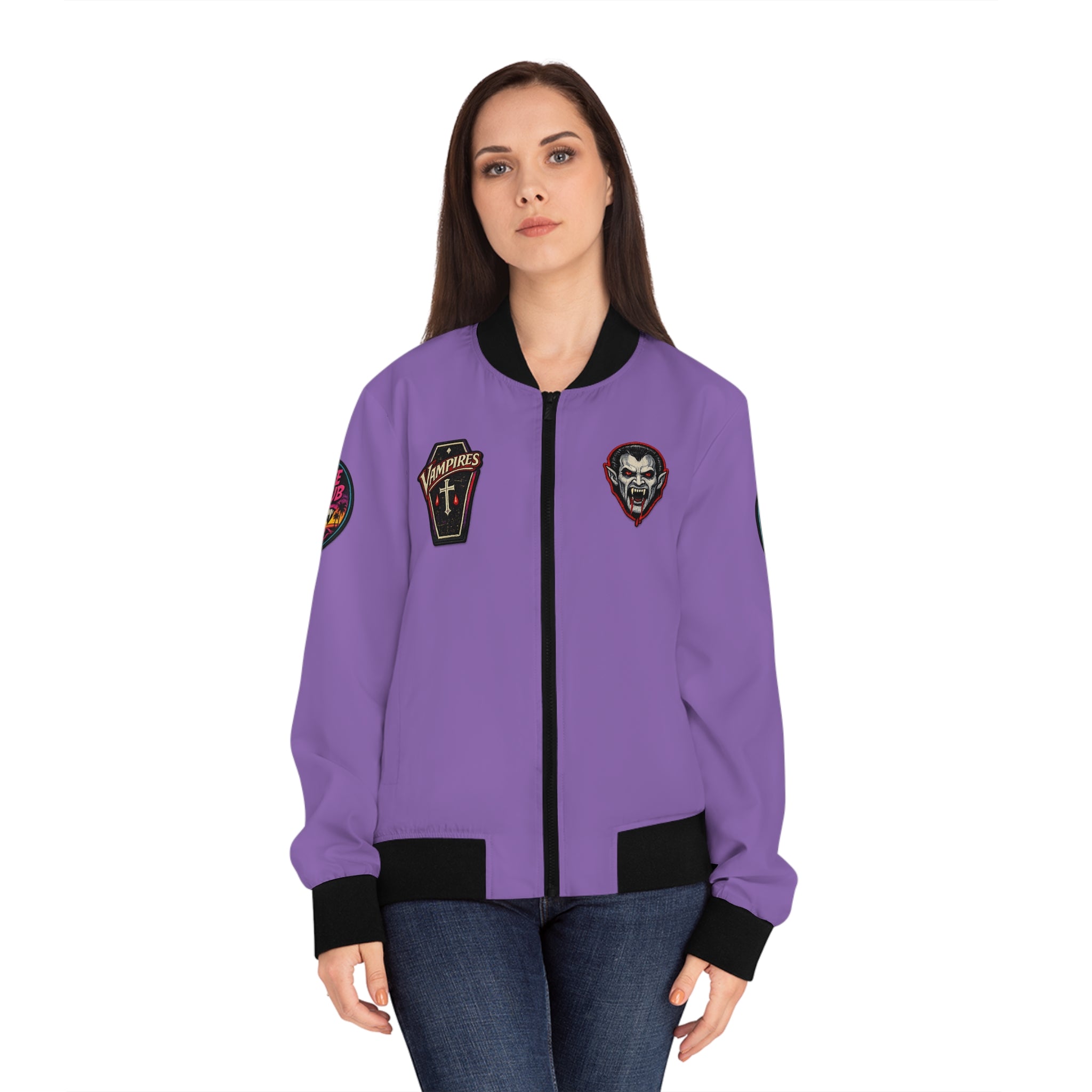 Dracula Castle 80s-Inspired Bomber Jacket