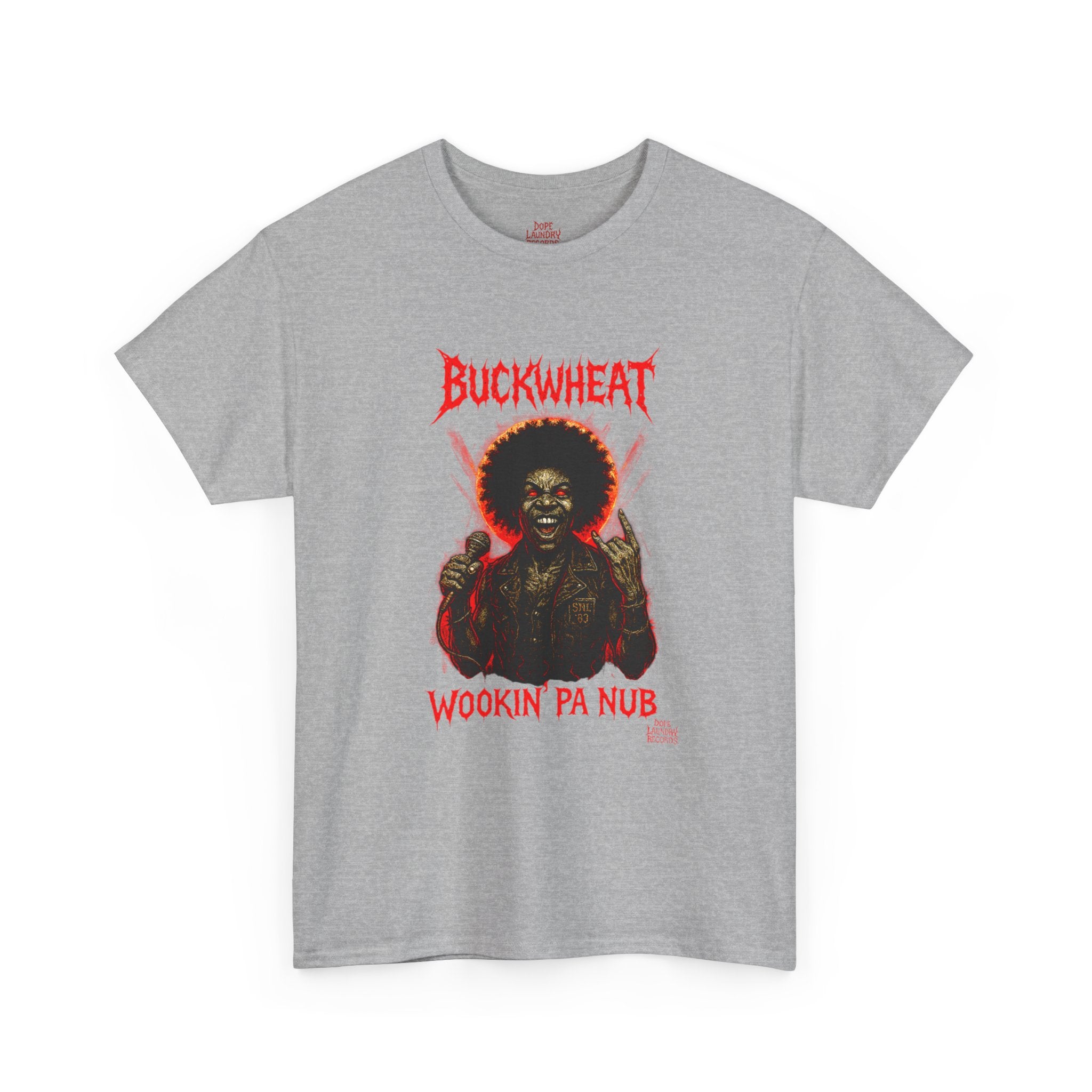 Death Metal "Buckwheat" - Cool Graphic Tee, Vintage Style T-Shirt, Funny Music Tee, Unisex Cotton Tee, Perfect Gift for Music Lovers