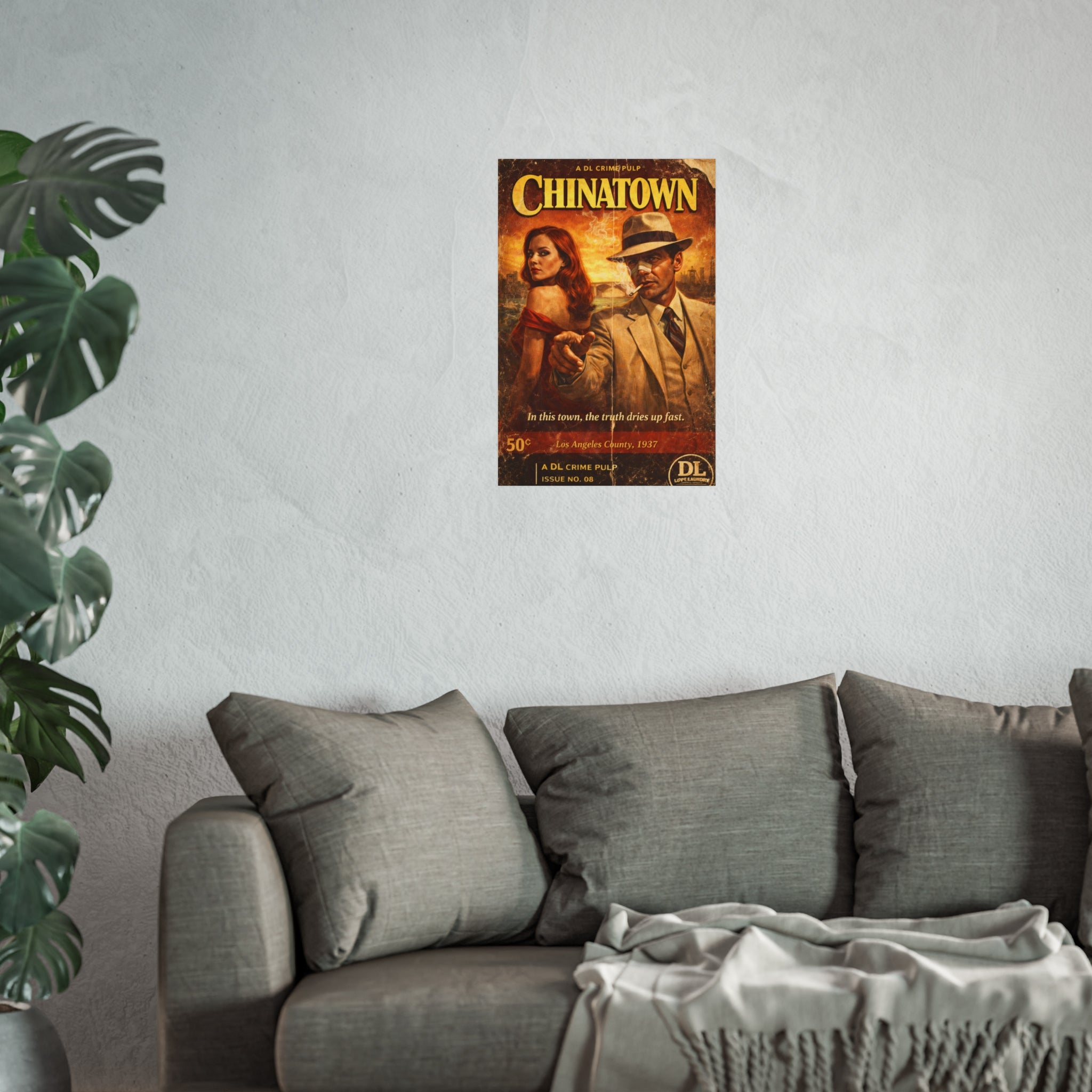 Chinatown - Retro Crime Noir Fine Art Print