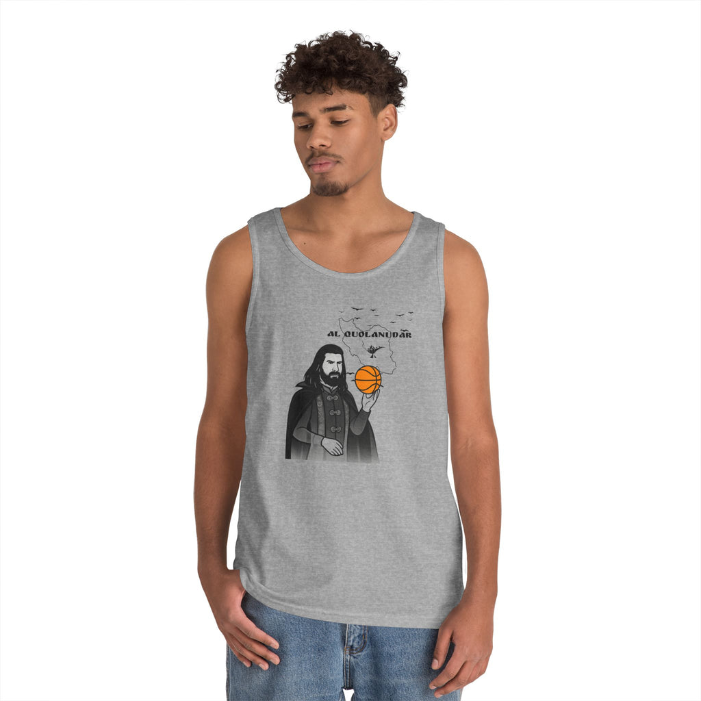 Nandor Al Quolanudar Basketball tank top (What we do in the shadows) - (2 sided) Unisex Heavy Cotton Tank Top