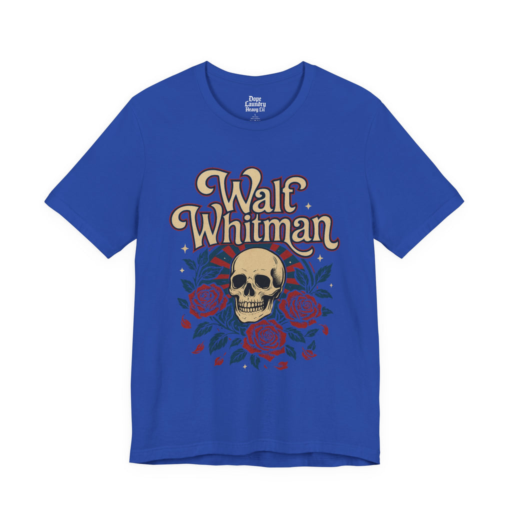 Walt Whitman Skull & Roses Vintage Graphic Tee