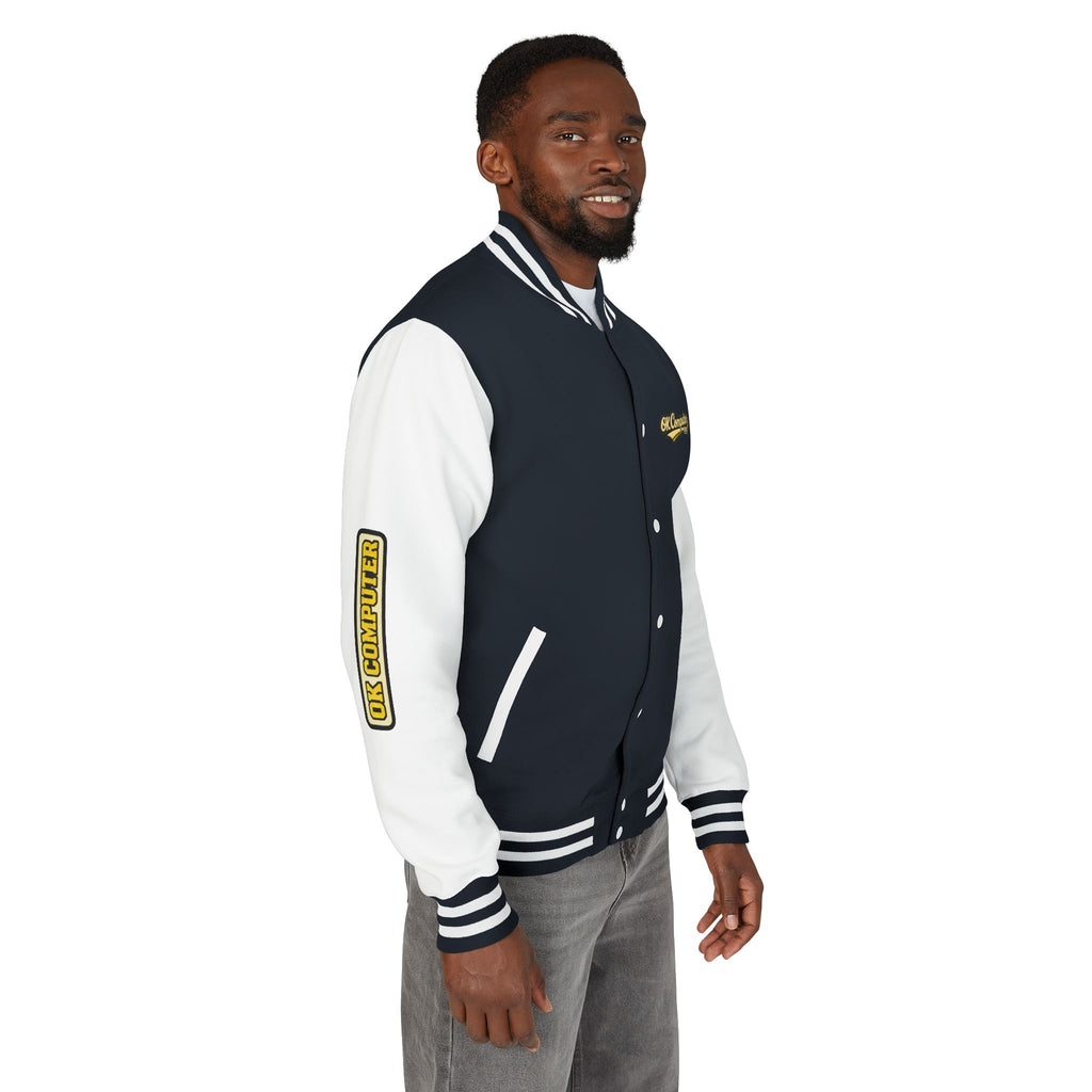 Letterman Jacket — "Ambition Makes You Look Pretty Ugly" Floral Varsity Jacket