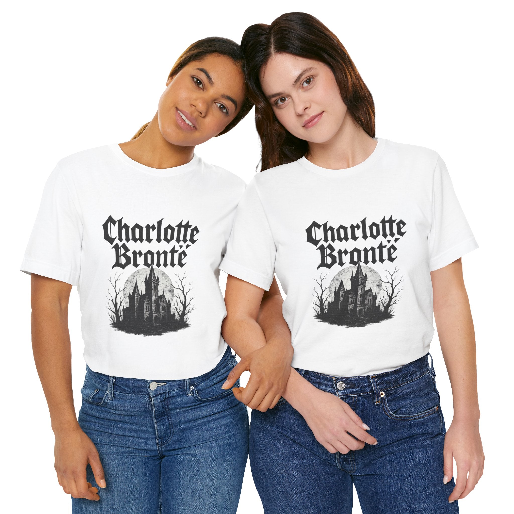 Charlotte Brontë Vintage Heavy Metal Graphic Tee (black ink variant)