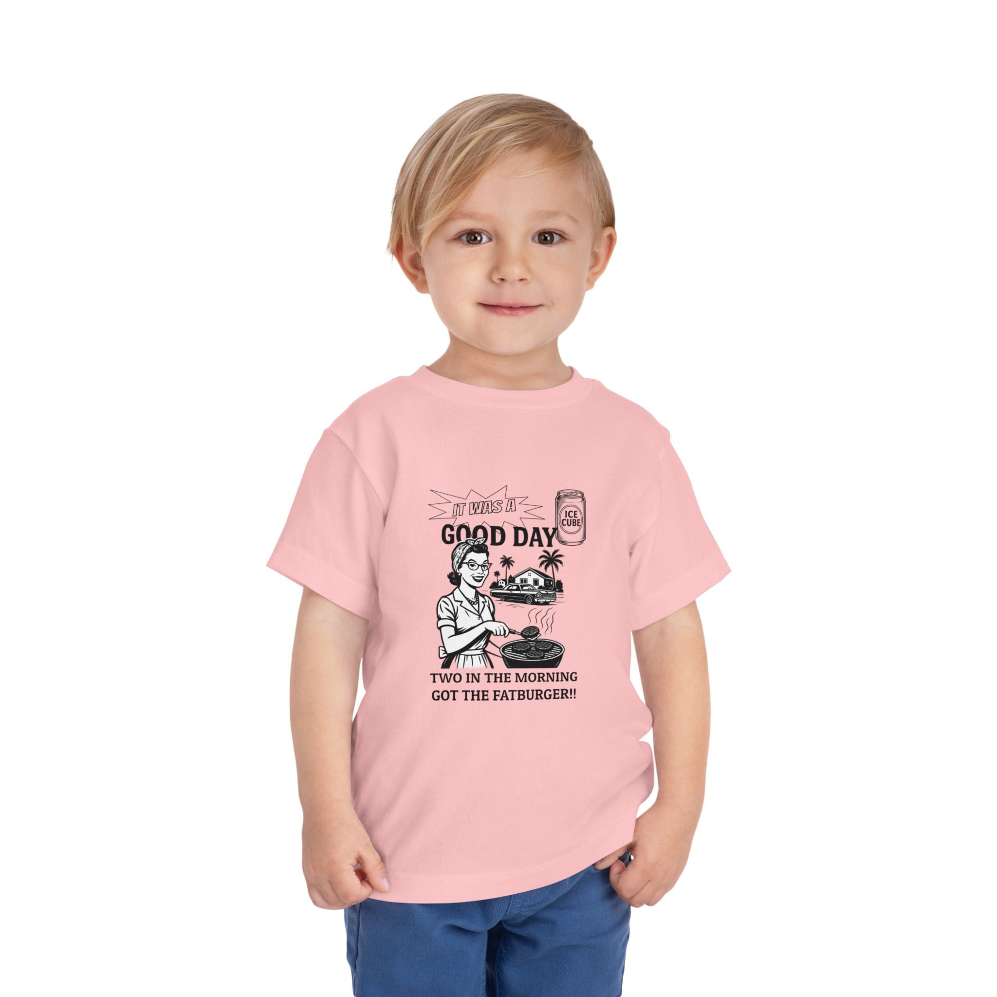 Toddler Tee - Ice Cube - It Was a Good Day - Retro Graphic Kids Shirt