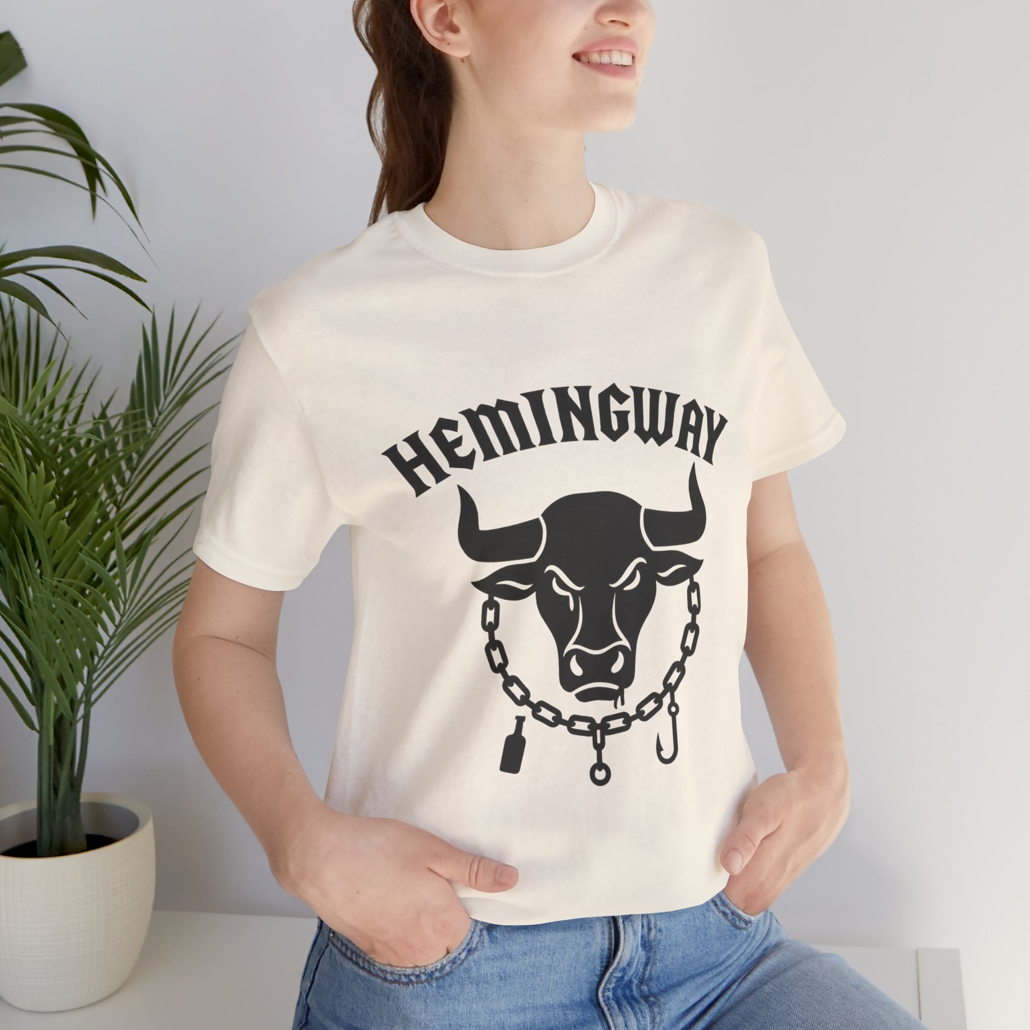 Hemingway Bull Vintage Graphic T-Shirt
