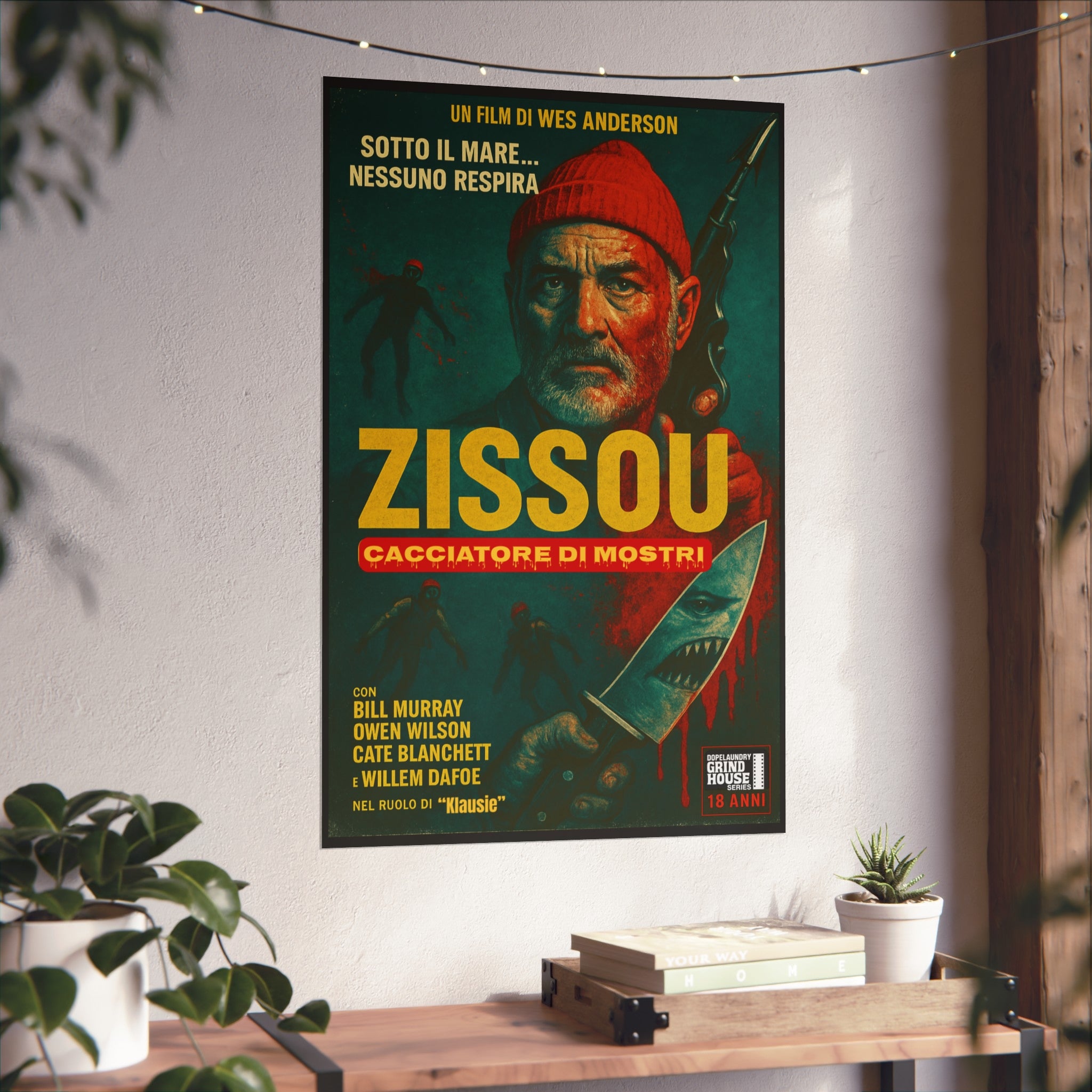 Art Print - Zissou: Cacciatore Di Mosrti Italian Giallo Movie Poster