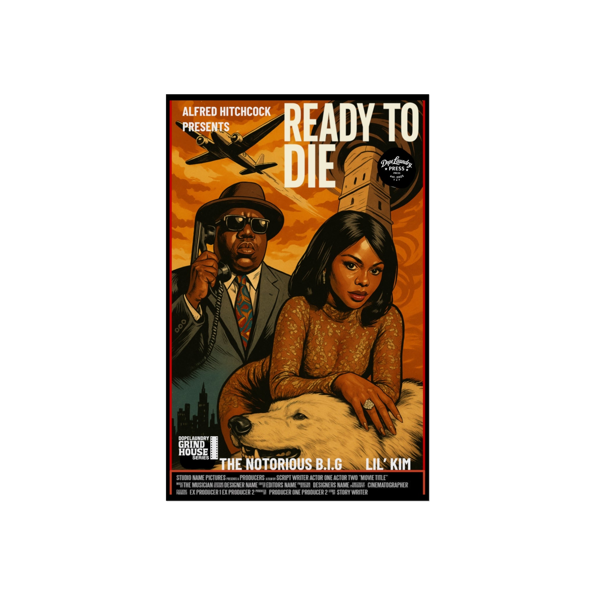 Poster Print - Ready to Die - Grind House Inspired Movie Poster - Film Lovers Home Decor