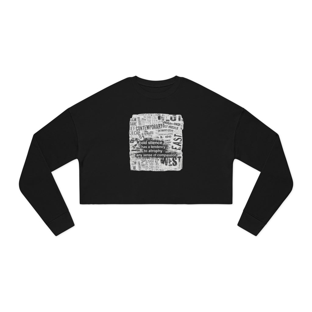 cold silence - cropped sweatshirt