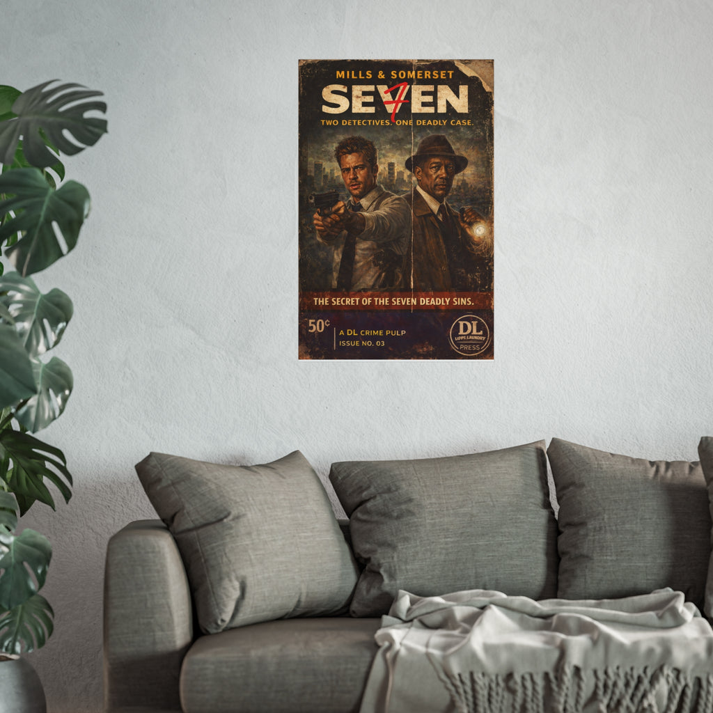 Mills & Somerset - Retro Crime Noir Fine Art Print