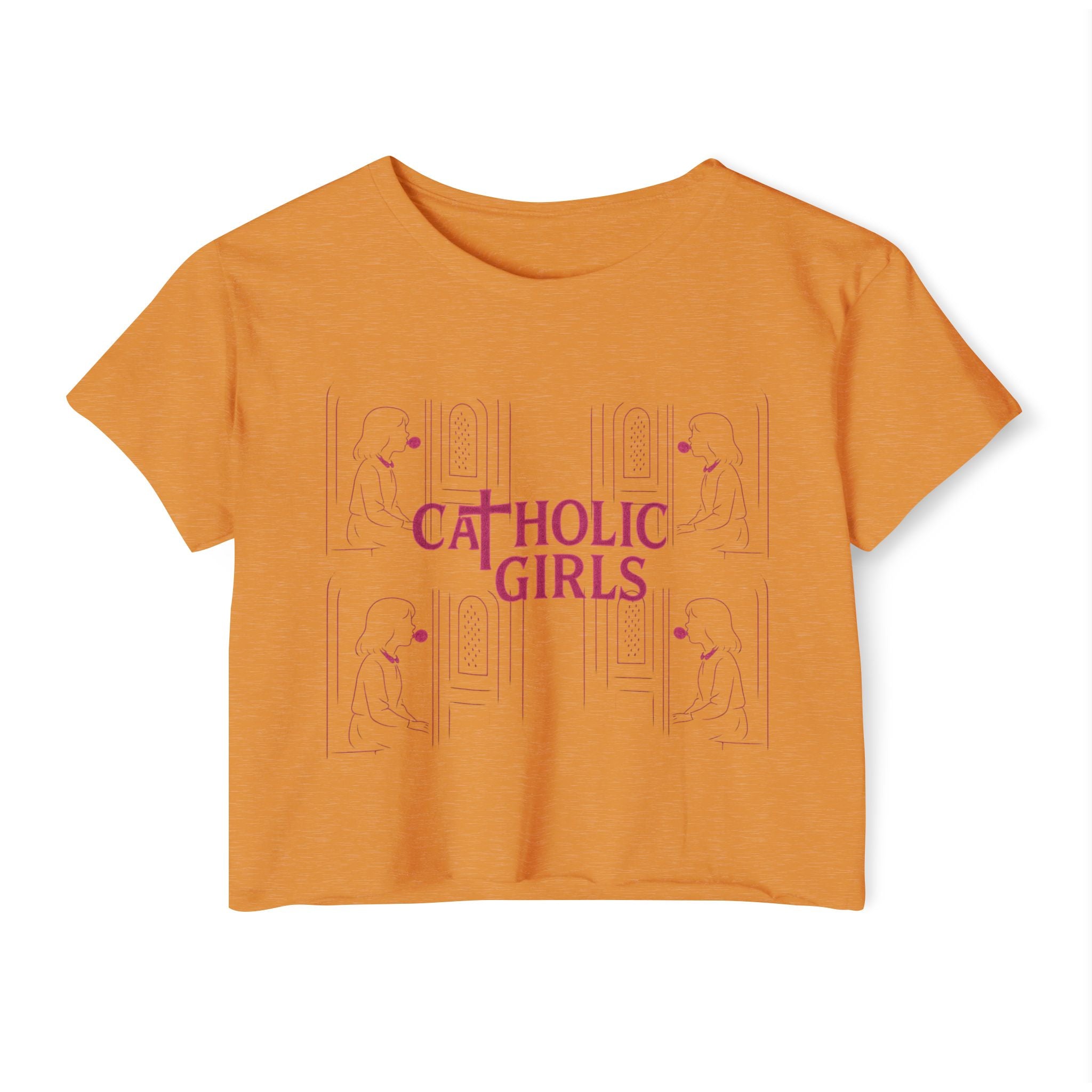 Frank Zappa "Catholic Girls" Festival Crop Top — Women's Graphic Crop Top