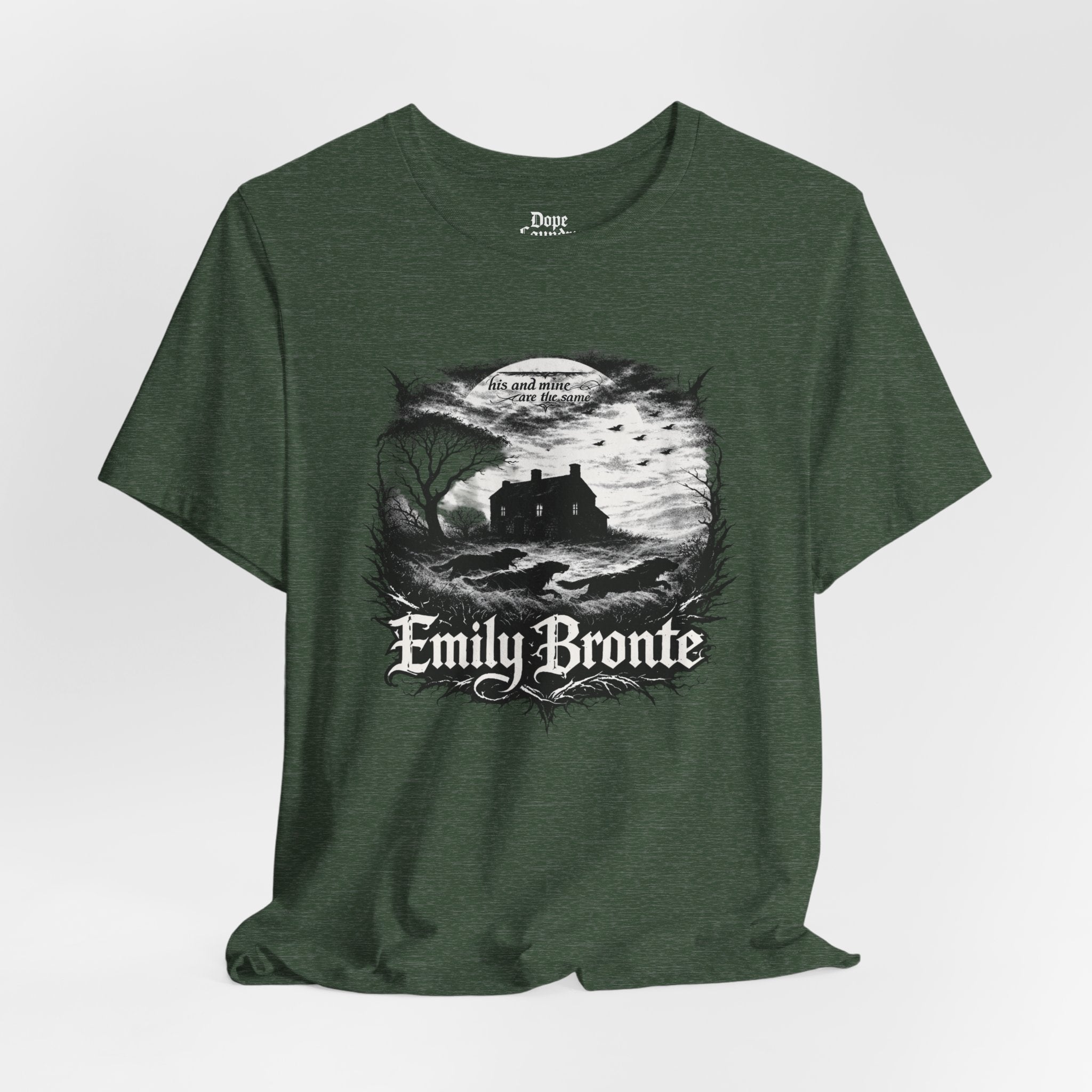 Emily Brontë Vintage Heavy Metal Graphic Tee — Literary Goth T-Shirt