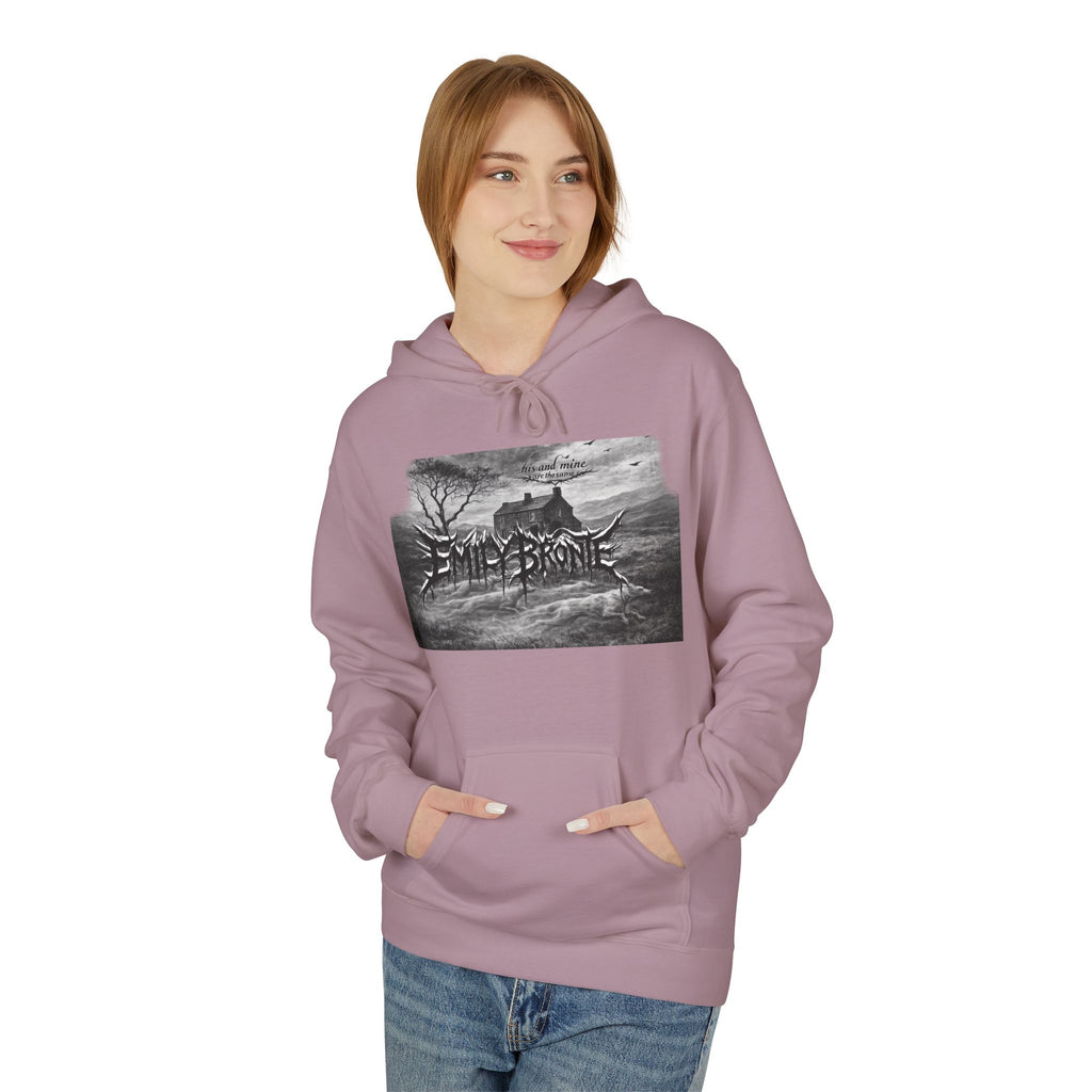 Emily Brontë Gothic Landscape Hoodie — Moody Literary Pullover
