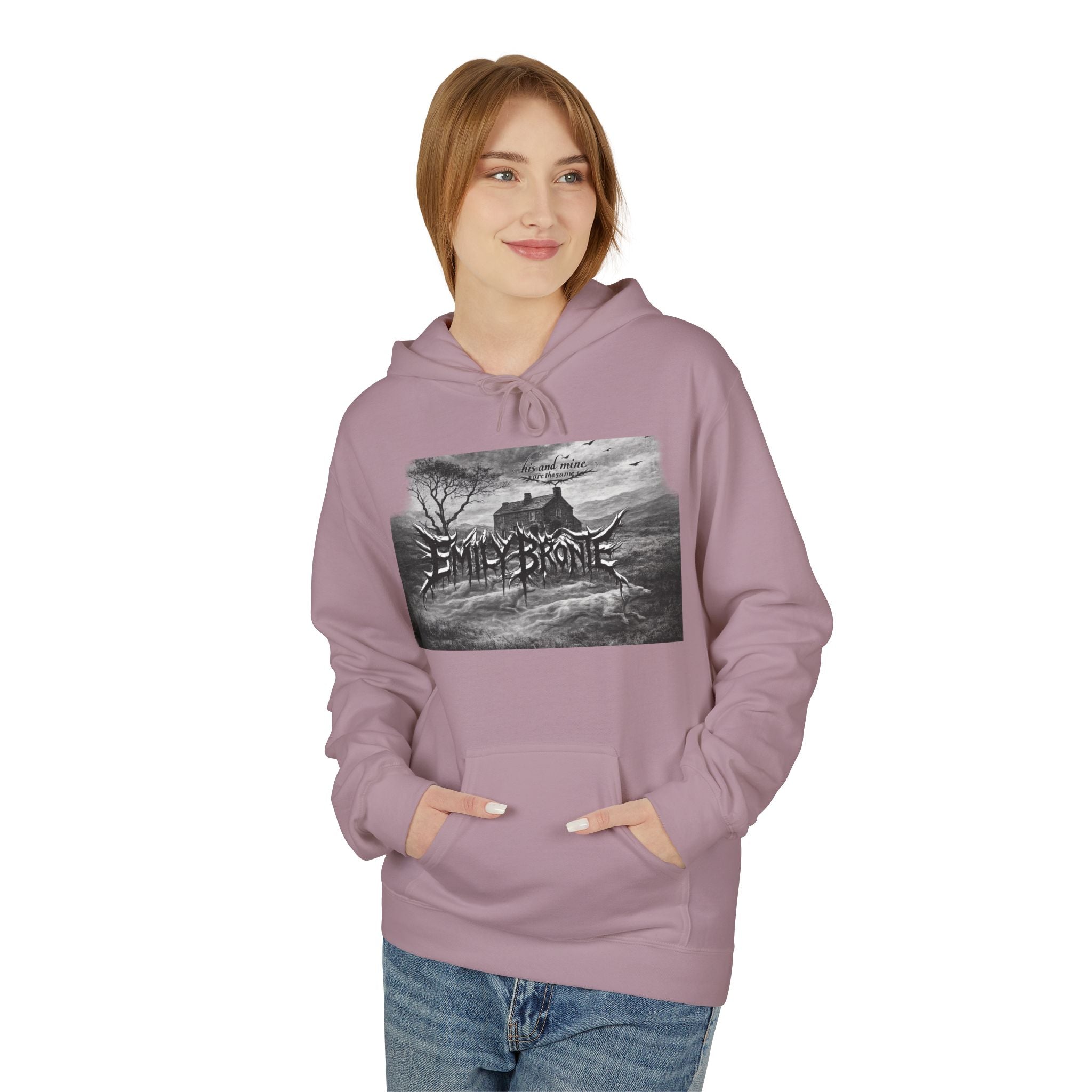 Emily Brontë Gothic Landscape Hoodie — Moody Literary Pullover
