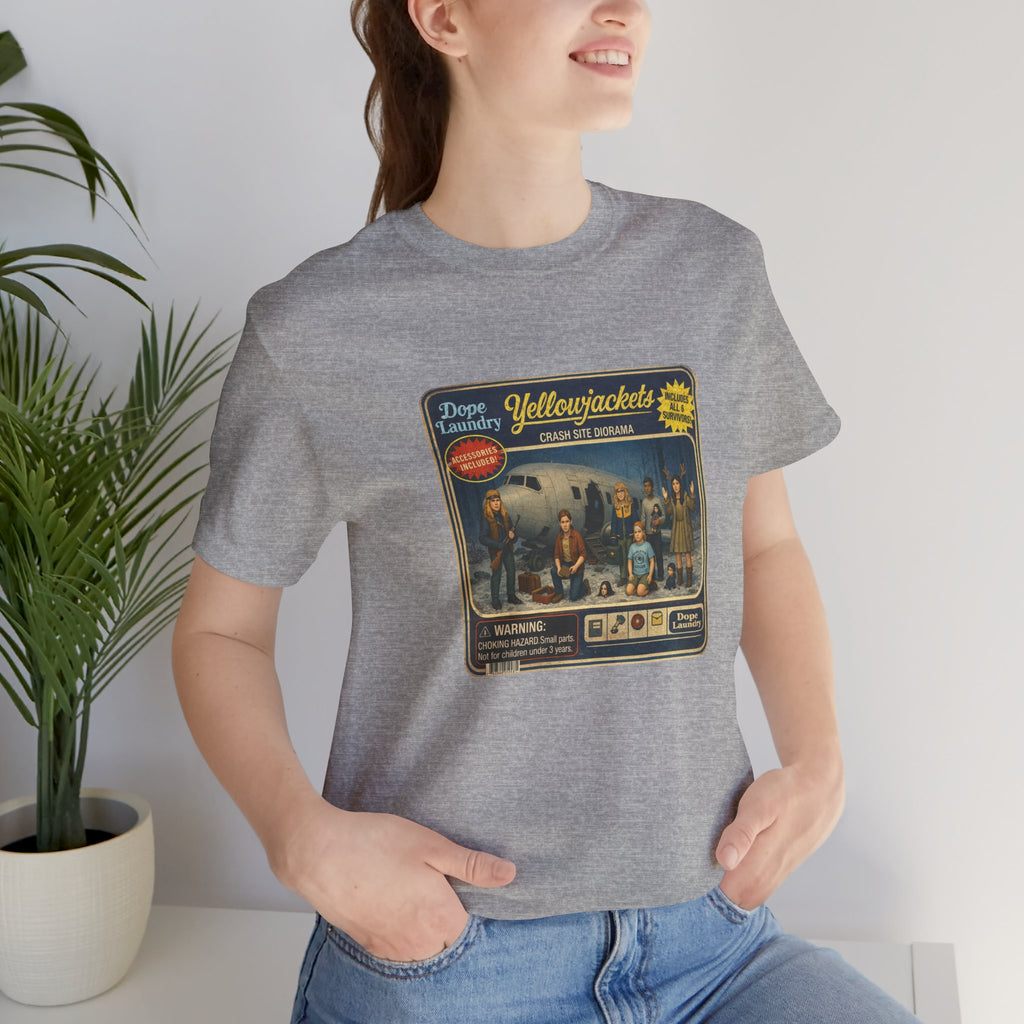 Yellowjackets "Crash Site Playset" Tee — Vintage TV Show Graphic T-Shirt