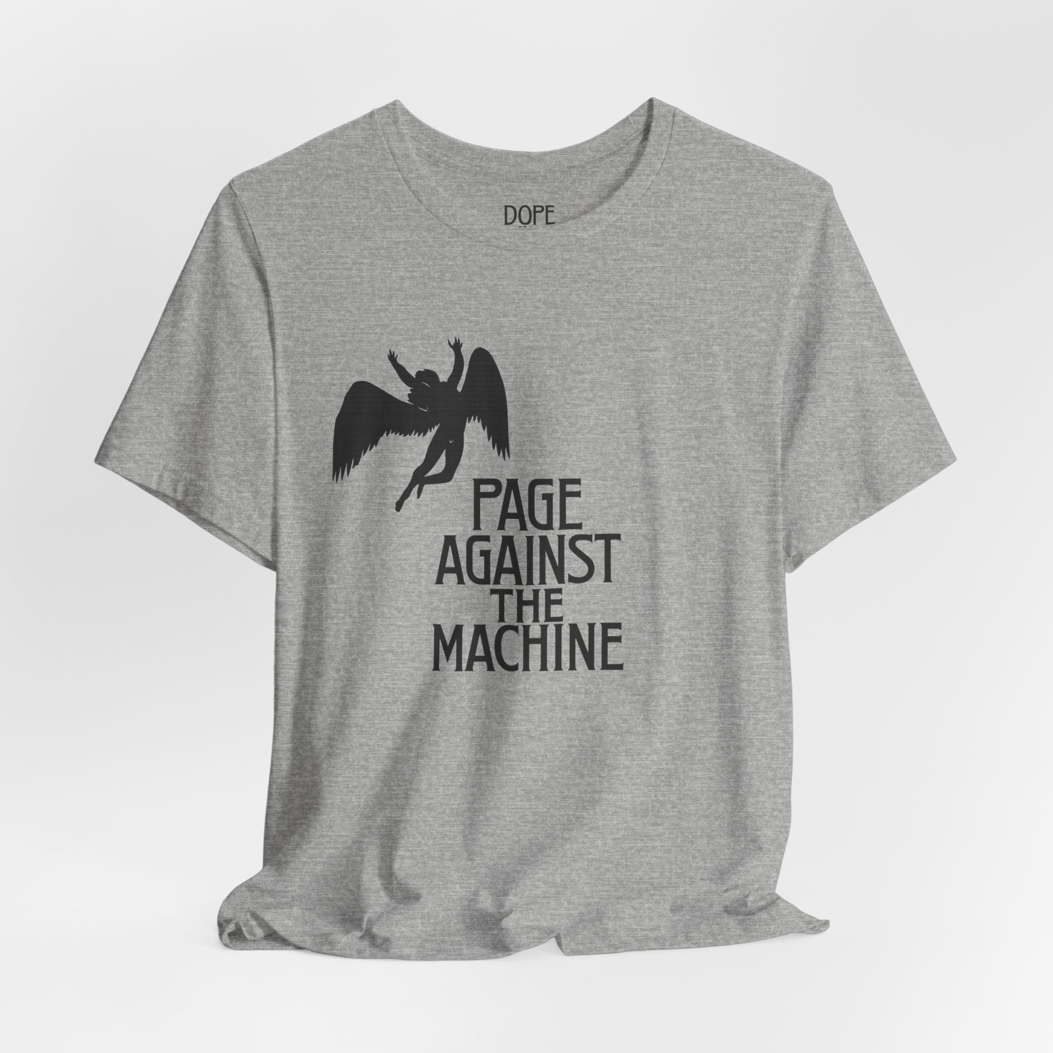 "Page Against the Machine" unisex jersey short sleeve tee (Led Zeppelin, Jimmy Page, Music Mash up, Rage against the machine inspired homage)