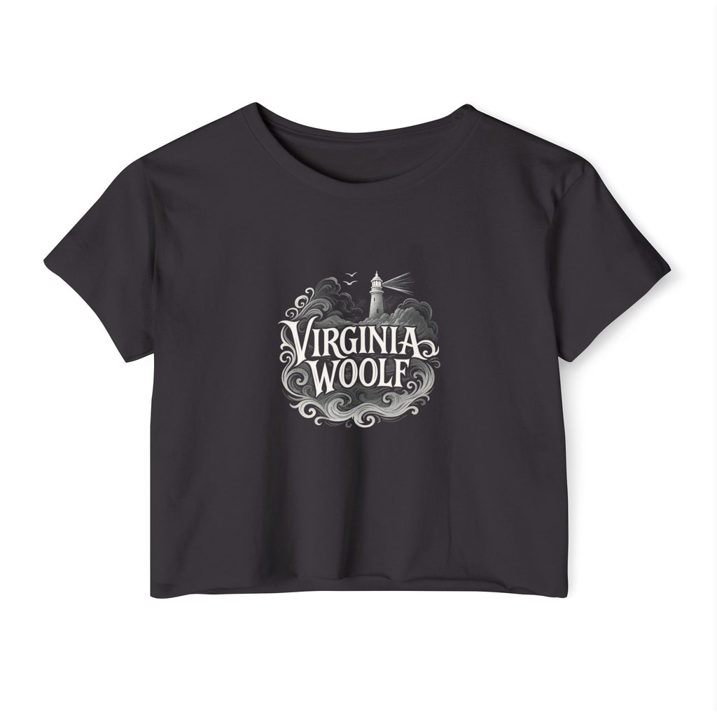 Virginia Woolf Nautical Festival Crop Top — Women's Literary Graphic