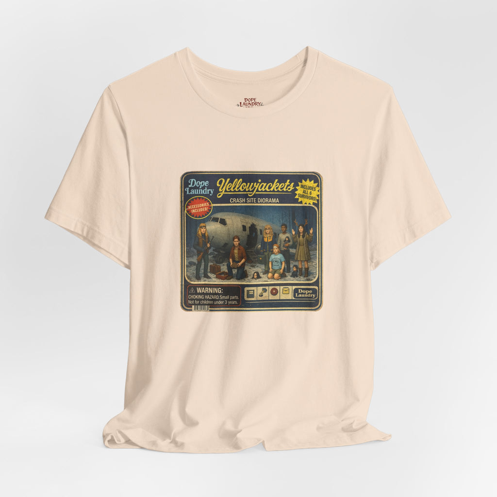 Yellowjackets "Crash Site Playset" Tee — Vintage TV Show Graphic T-Shirt