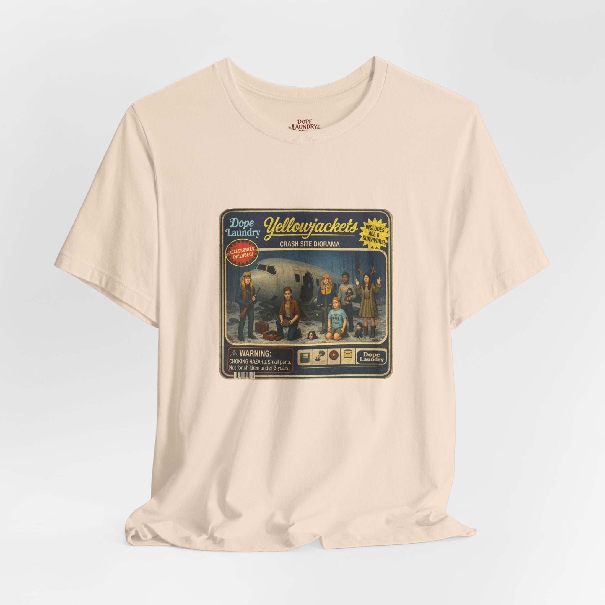 Yellowjackets "Crash Site Playset" Tee — Vintage TV Show Graphic T-Shirt