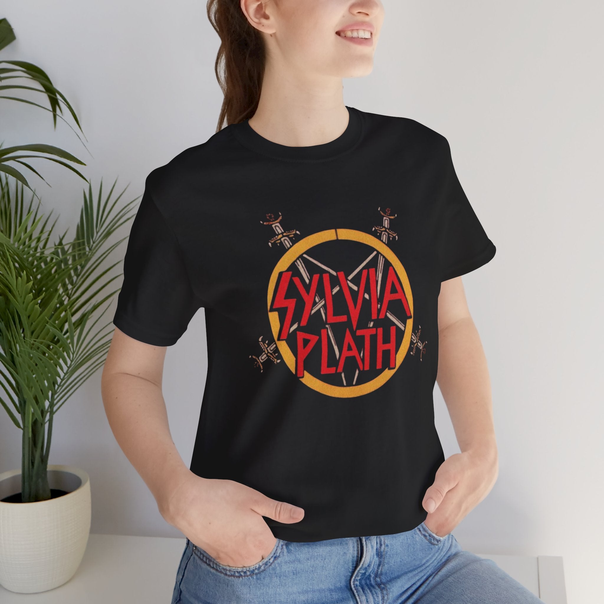 Sylvia Plath Heavy Metal Vintage Graphic Tee