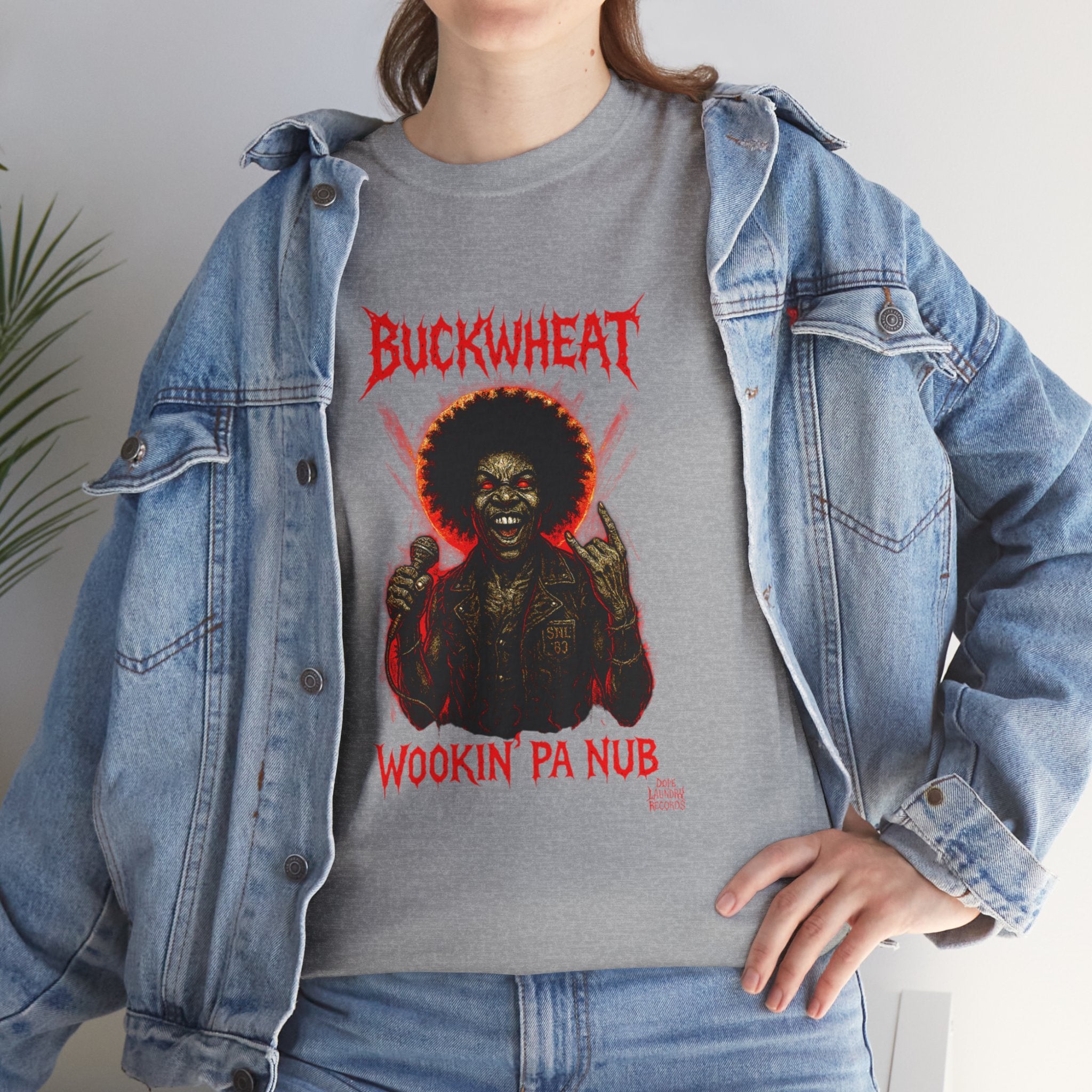 Death Metal "Buckwheat" - Cool Graphic Tee, Vintage Style T-Shirt, Funny Music Tee, Unisex Cotton Tee, Perfect Gift for Music Lovers